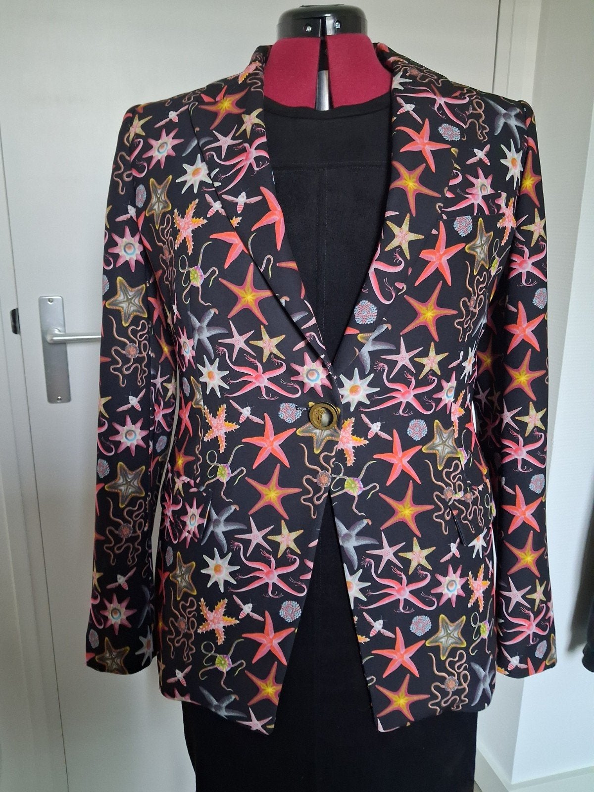 Versace Collection Jasje met zeesterrenprint, Maat 38/40 (M), Meerkleurig, Ophalen of Verzenden, Zo goed als nieuw