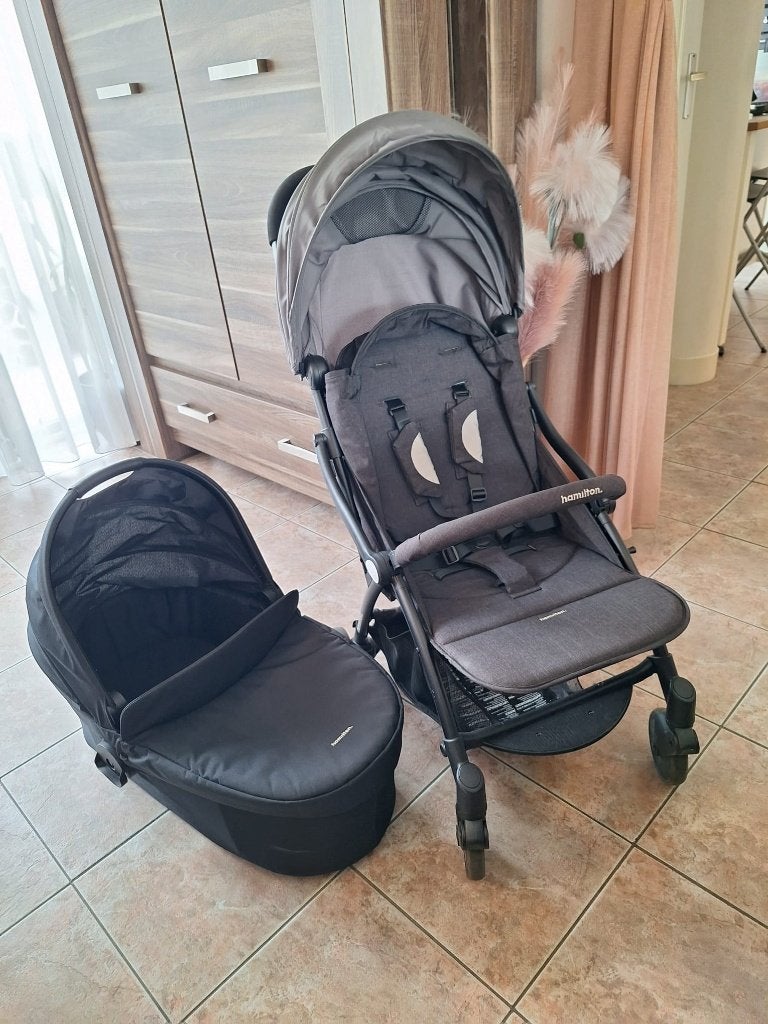 Hamilton kinderwagen 2in1 (bassinet/buggy) z.g.a.n., Zo goed als nieuw, Combiwagen, Met reiswieg, Ophalen