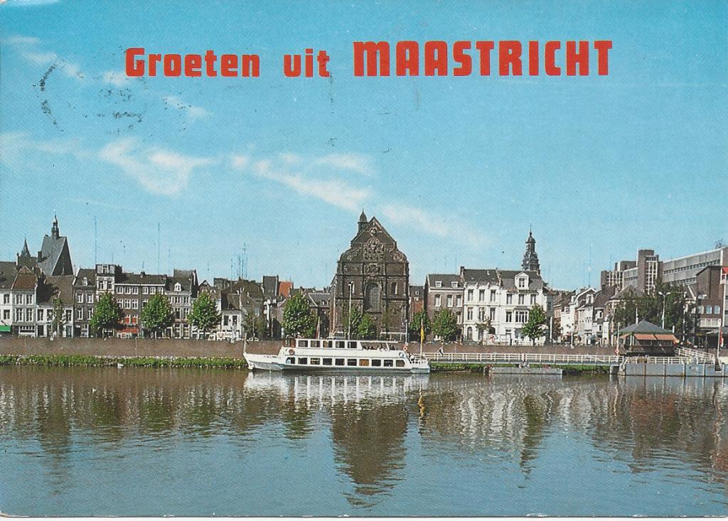 kaart Maastricht, Ophalen of Verzenden, 1980 tot heden, Gelopen, Limburg