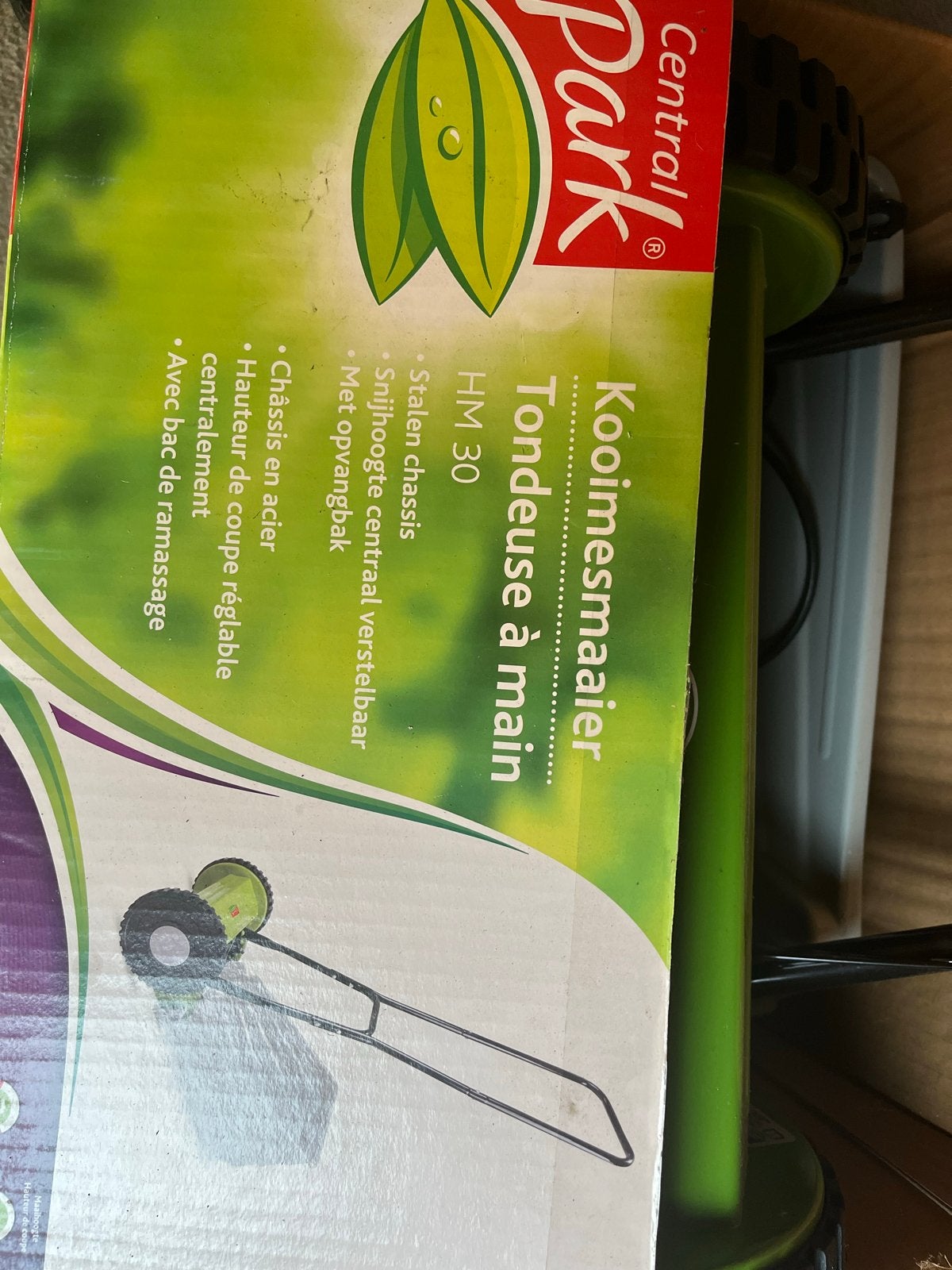 Central Park Kooimesmaaier HM 30 - Nieuw in doos, Tuin en Terras, Ophalen, Handgrasmaaier, Nieuw, Opvangbak