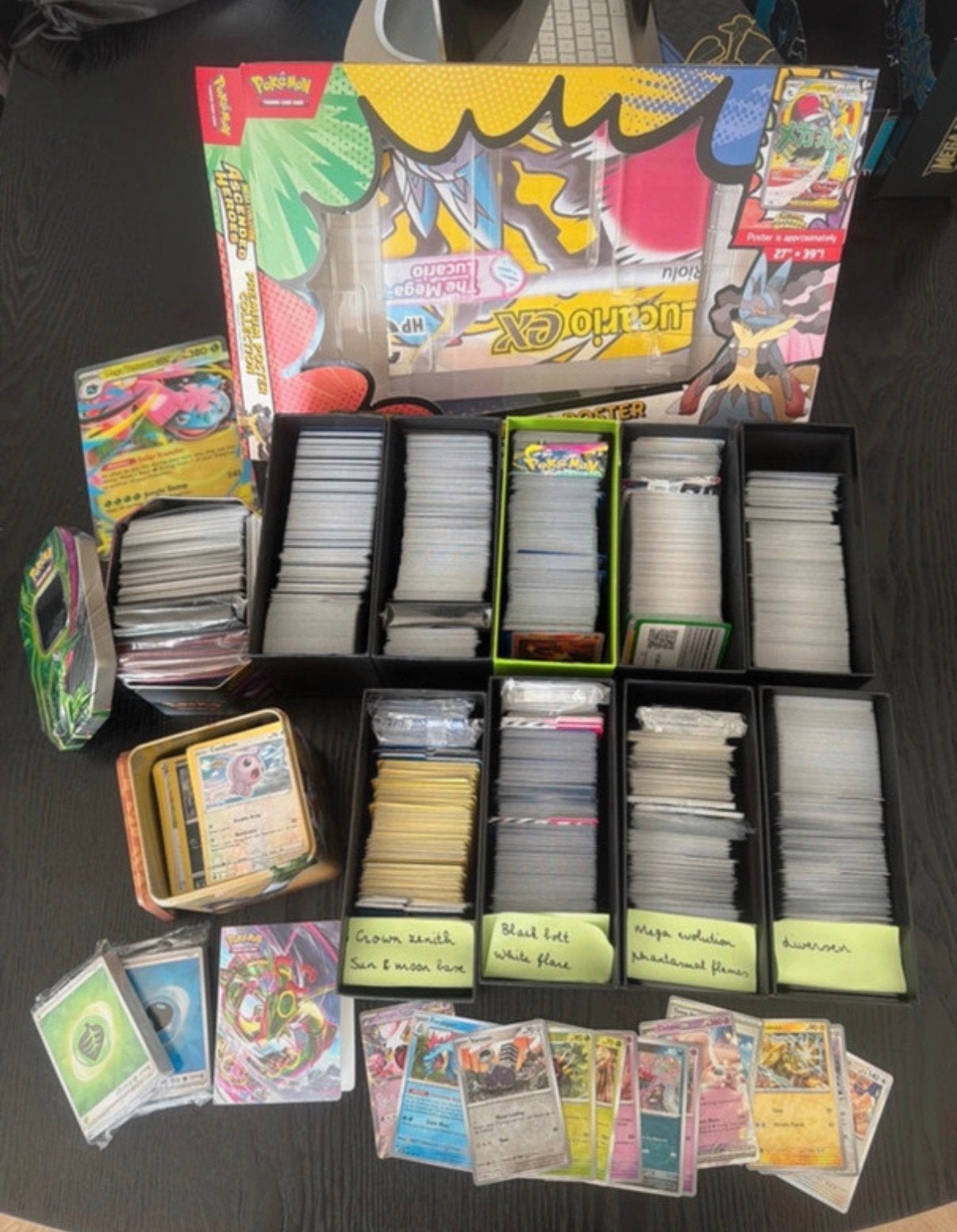 Grote collectie Pokémon kaarten te koop, Ophalen of Verzenden, Gebruikt, Meerdere kaarten, Foil