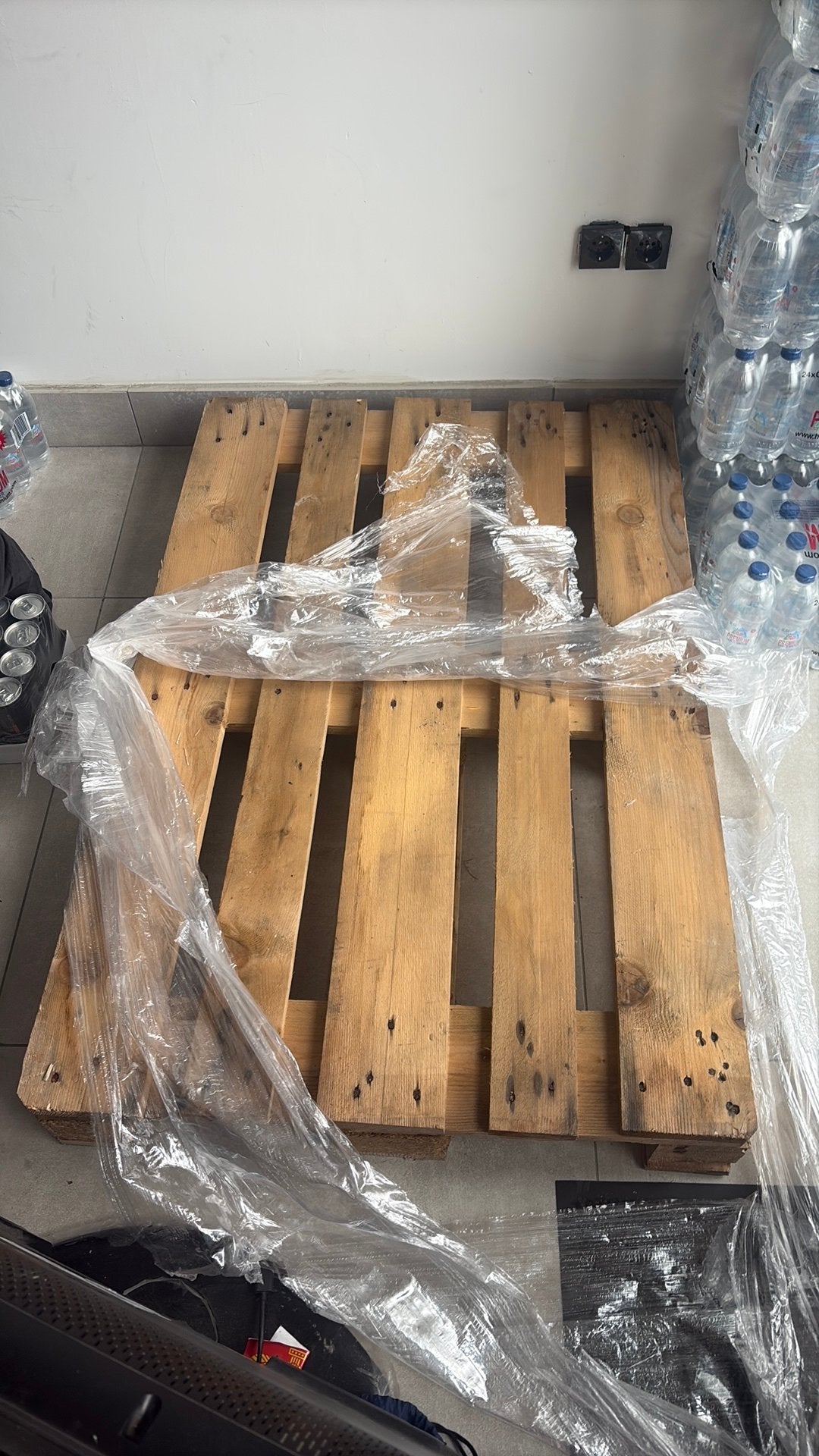 Euro pallet, Doe-het-zelf en Verbouw, Hout en Planken, Ophalen, Zo goed als nieuw, 50 mm of meer, Minder dan 200 cm