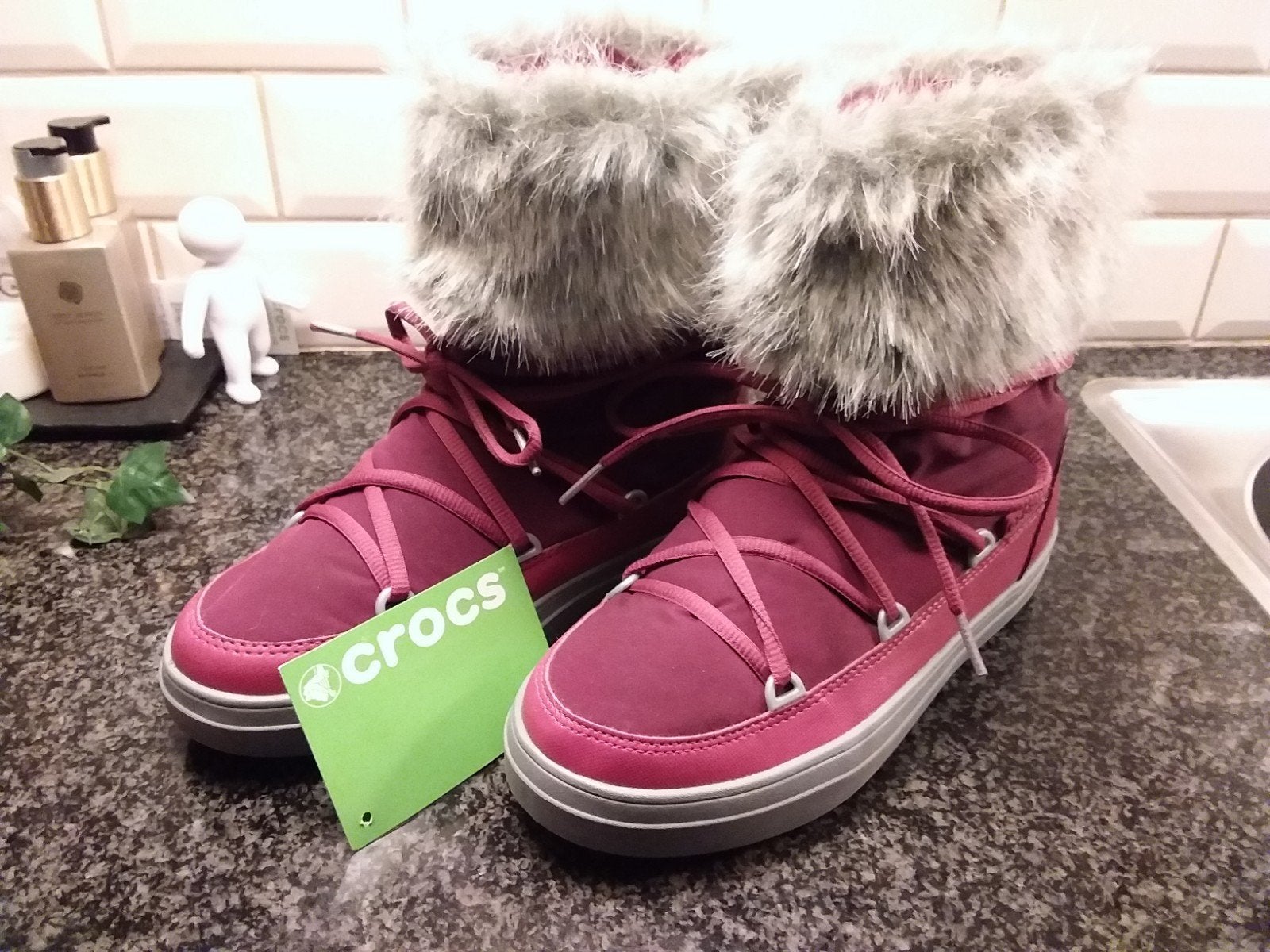 Crocs boots. Maat 37/38, Ophalen of Verzenden, Zo goed als nieuw, Zwart