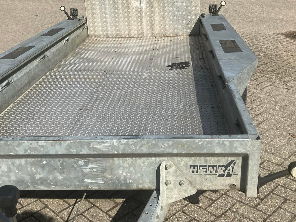 Robuuste Henra Dieplader Aanhanger - Perfect voor zwaar tran, Auto diversen, Aanhangers en Bagagewagens, Ophalen, Gebruikt