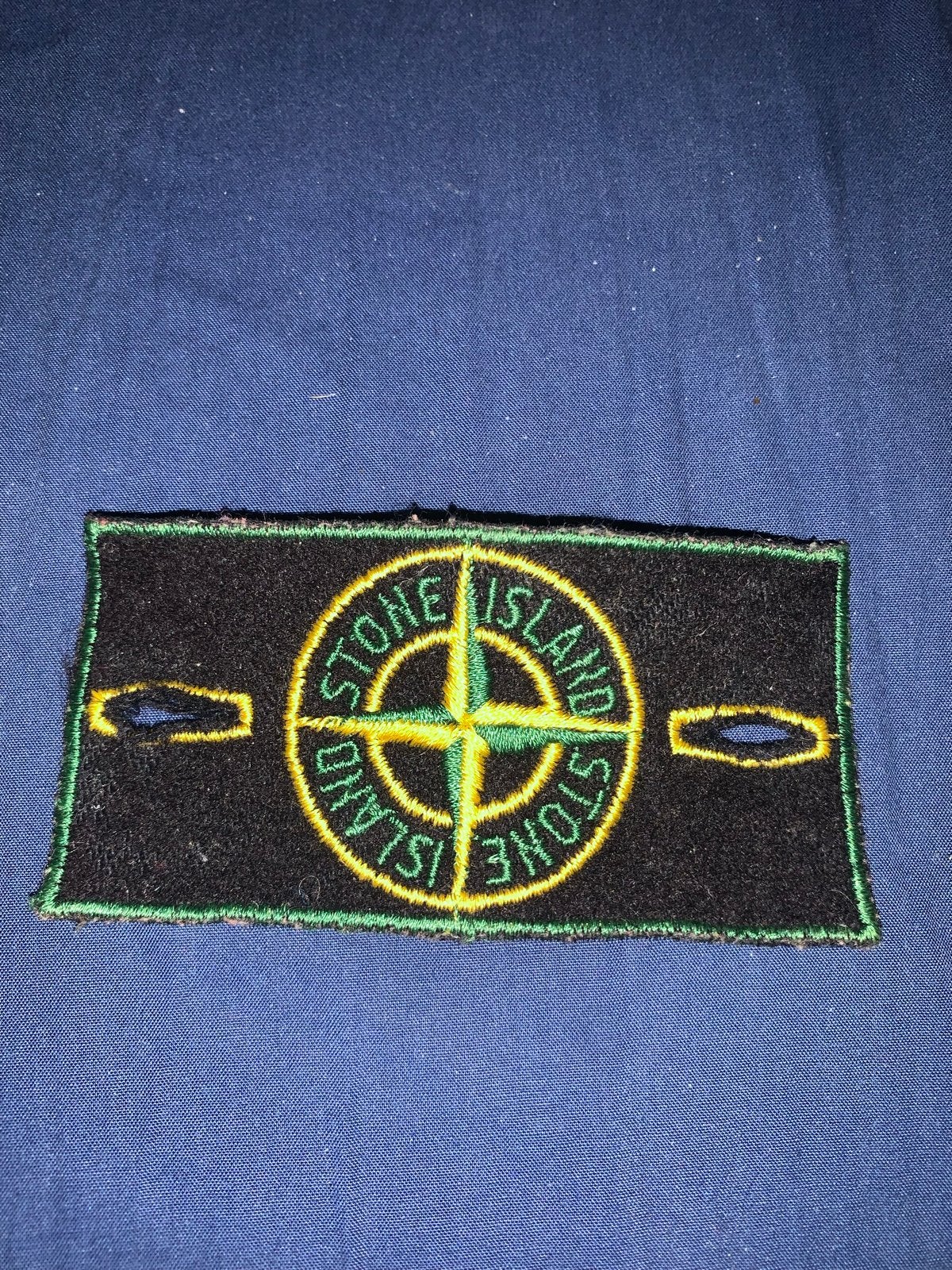 Stone island badge embleem plaatje met groene rand patch, Ophalen of Verzenden