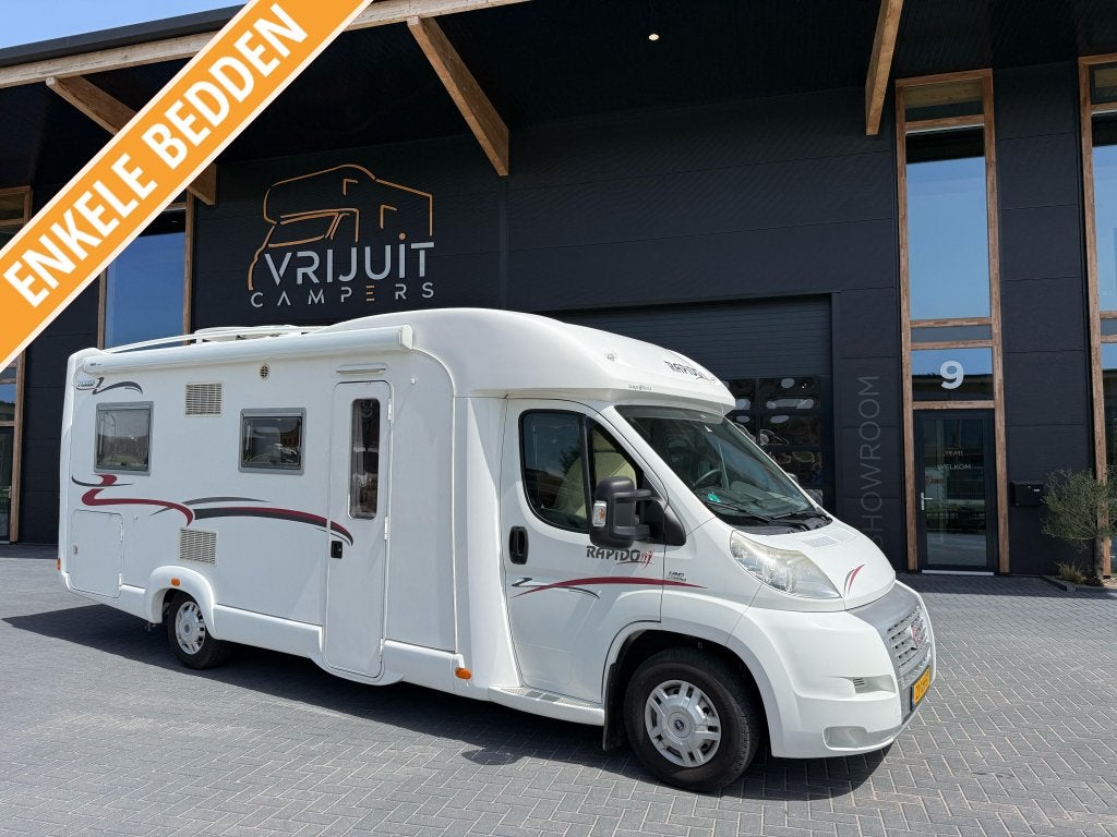 Rapido 7099 F top staat origineel Nederlands enkele bedden, Caravans en Kamperen, Ringverwarming, Fiat, Bedrijf, Rapido
