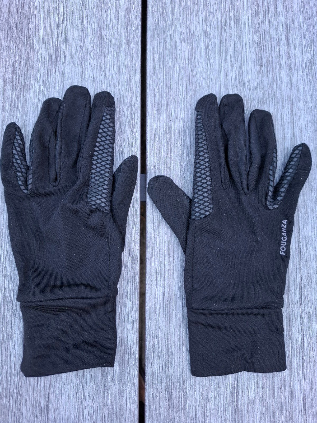 Fouganza paardrijhandschoenen - Zwart, Gebruikt, Fouganza, Overige typen, Ophalen of Verzenden