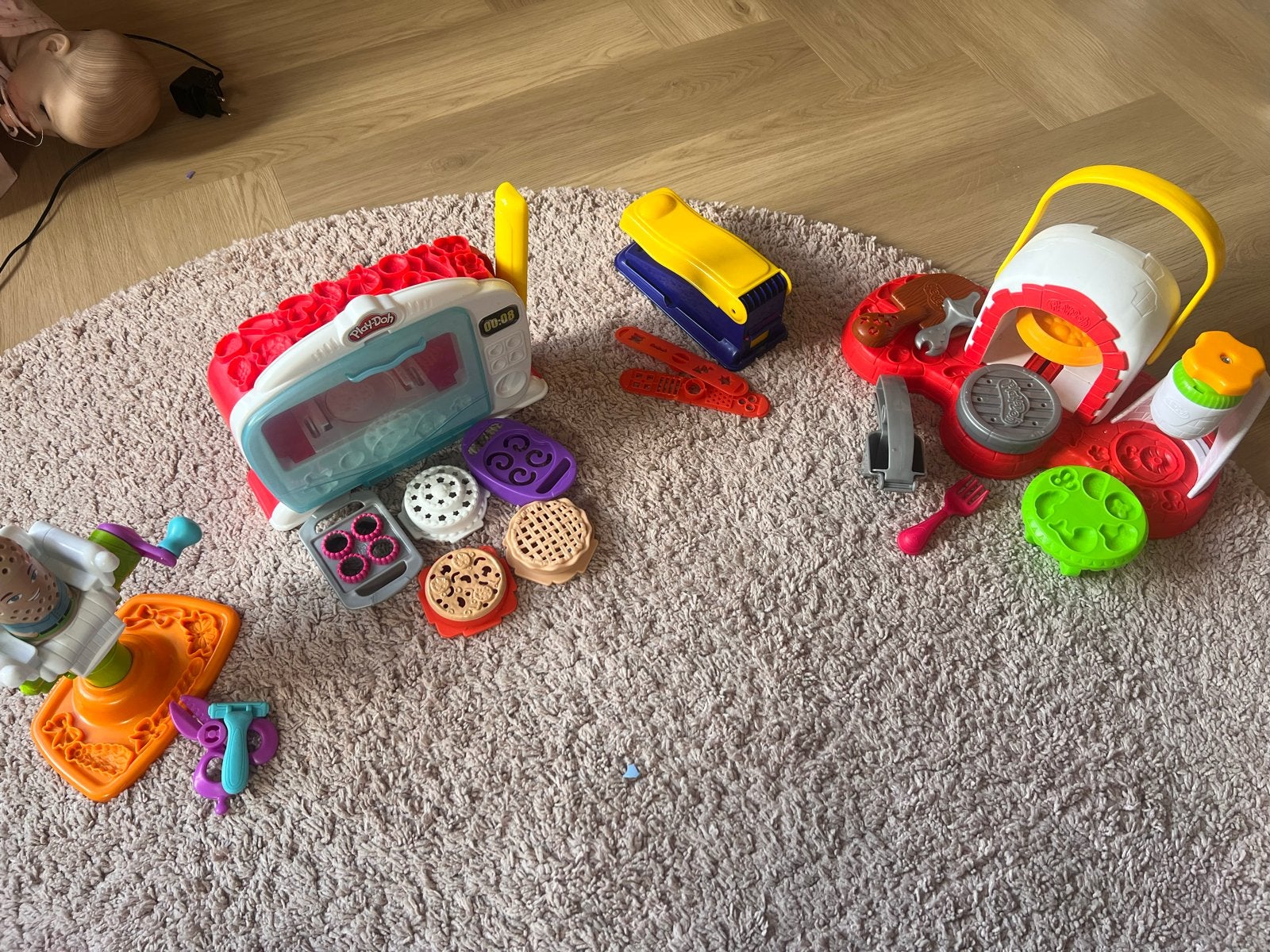 Play-Doh speelgoed set met oven, grill en kappersstoel, Ophalen, Gebruikt, Jongen of Meisje
