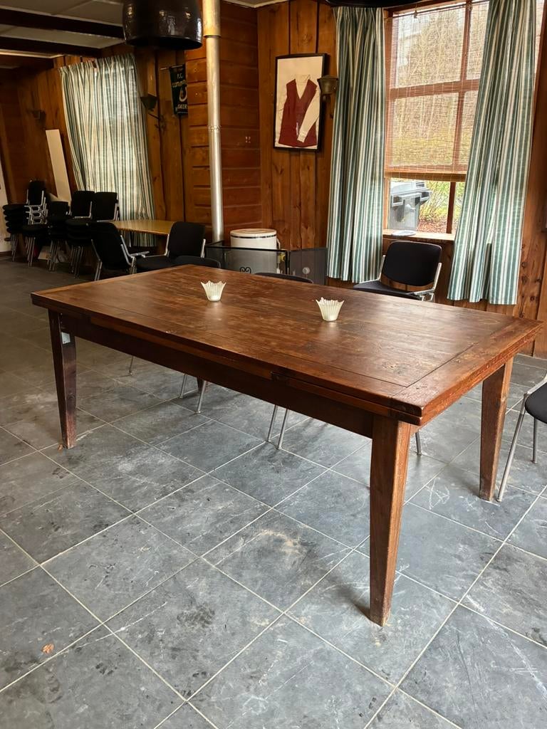 Eettafel. Uitschuifbaar  3 meter., Ophalen, Gebruikt, 200 cm of meer, 50 tot 100 cm