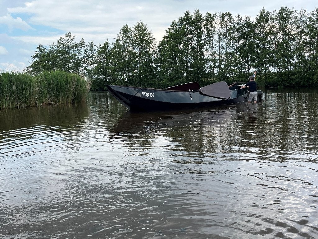 9.30mtr Zalmschouw, Platbodem, Watersport en Boten, 9 m, Gebruikt, Staal, 10 pk