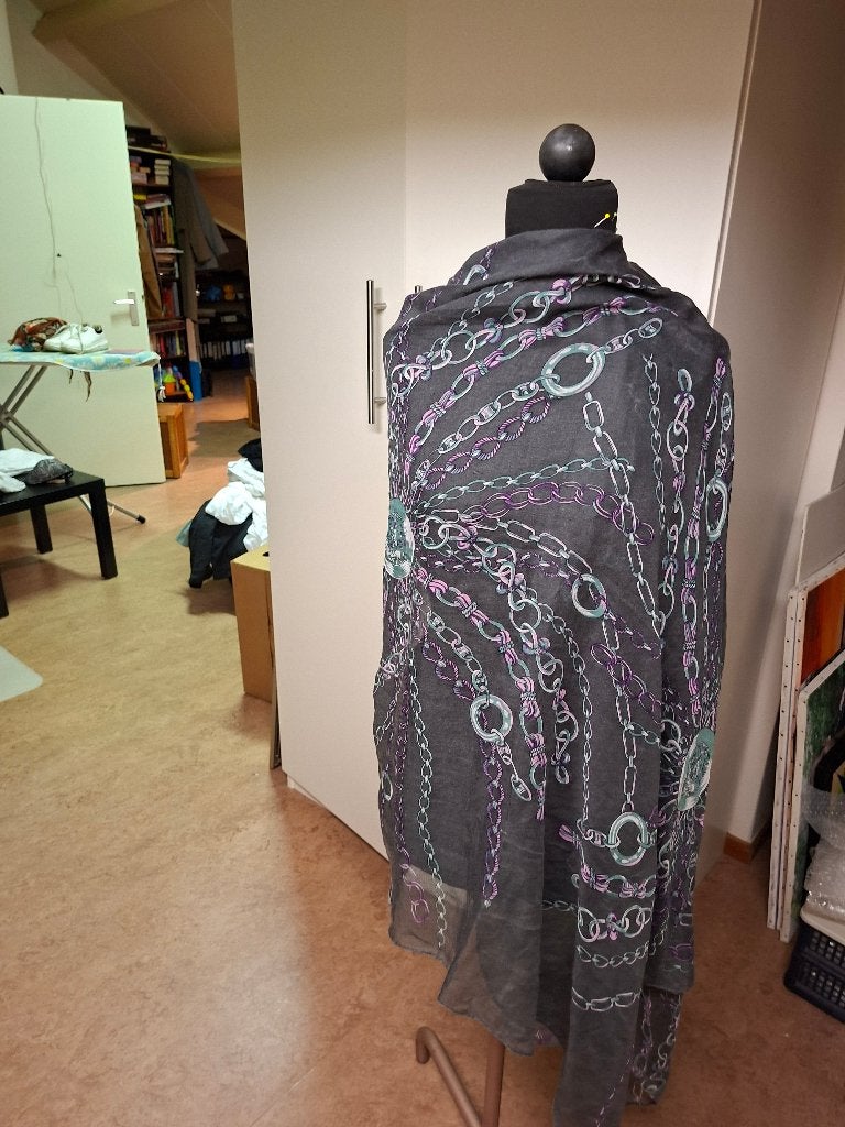 Sjaal, Kleding | Dames, Ophalen of Verzenden, Gedragen, Maat 46/48 (XL) of groter, Sjaal