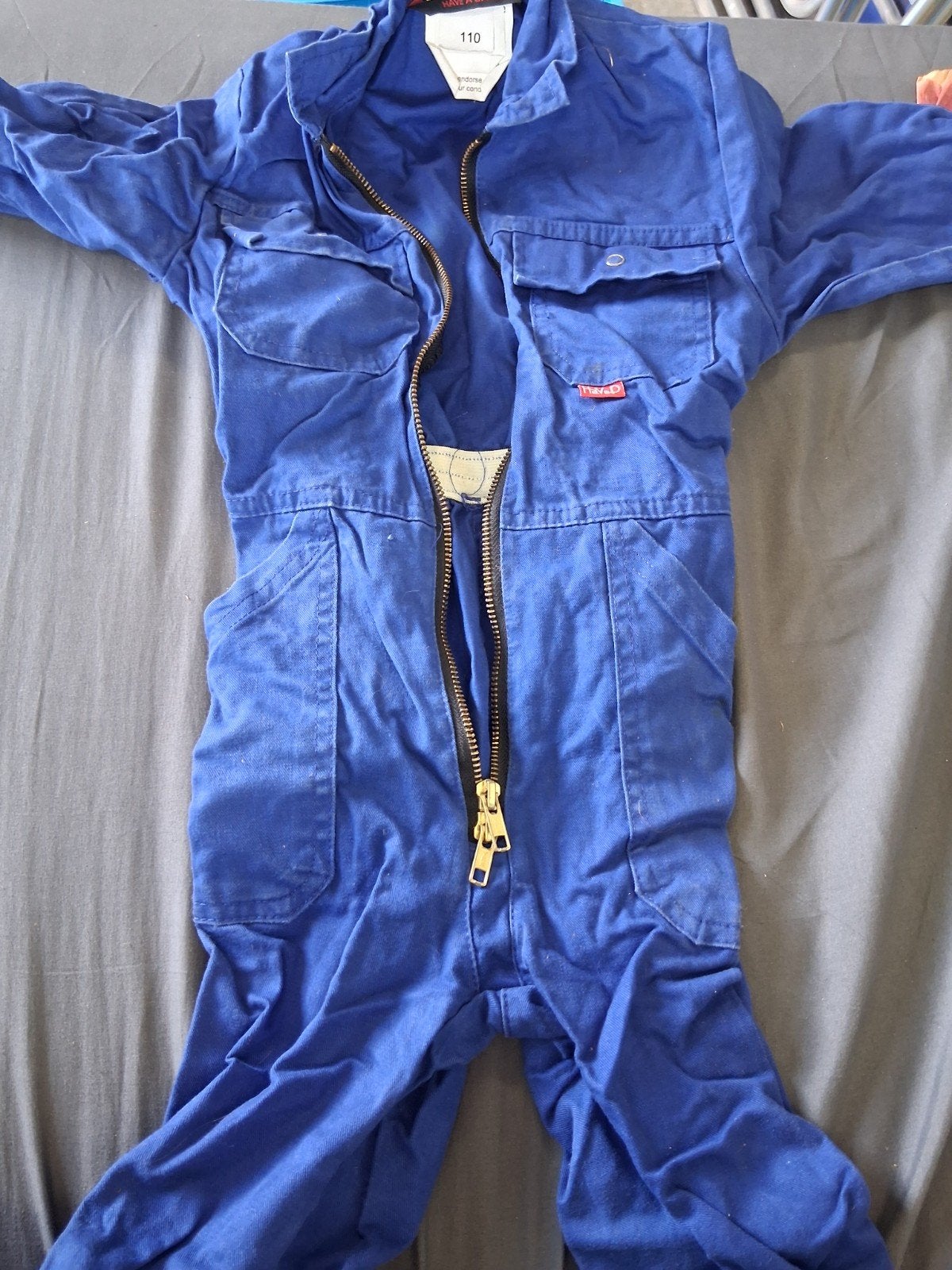 Blauwe kinderoverall maat 110, Ophalen of Verzenden, Gebruikt, Onbekend, Jongen of Meisje