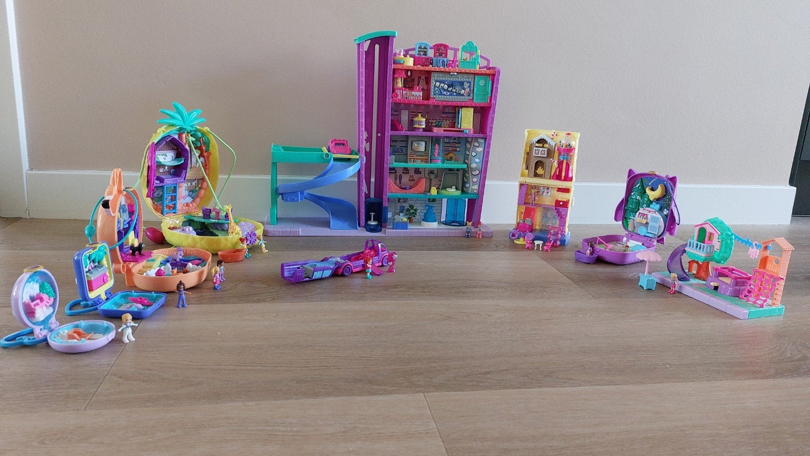 Grote Polly Pocket Collectie met Diverse Speelsets, Ophalen of Verzenden, Poppenhuis