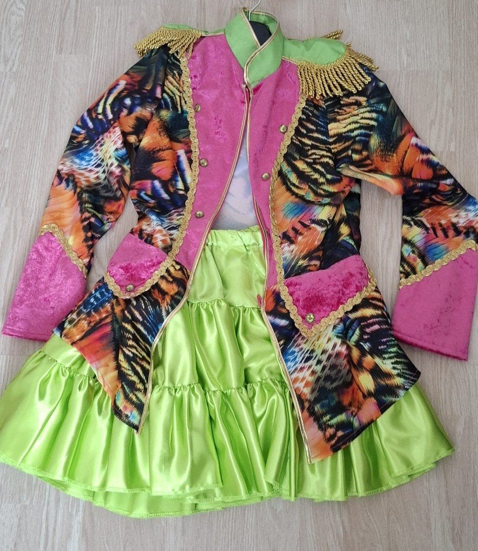 Carnavalskleding dames jasje en rok - Freddy's, Kleding | Dames, Freddy's, Carnaval, Ophalen of Verzenden, Zo goed als nieuw