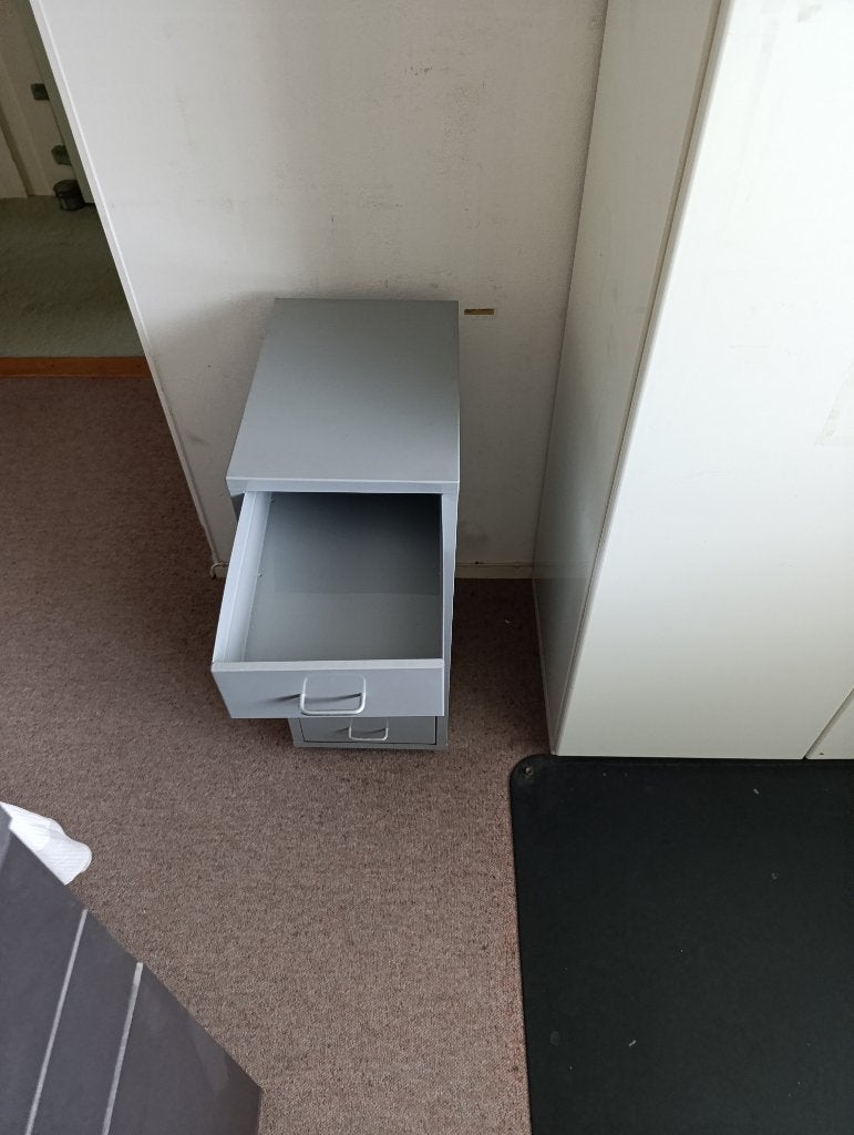 metalen ladekastje op wieltjes, Huis en Inrichting, Kasten | Ladekasten, Ophalen, Minder dan 50 cm, Lichtgrijs, 5 laden of meer
