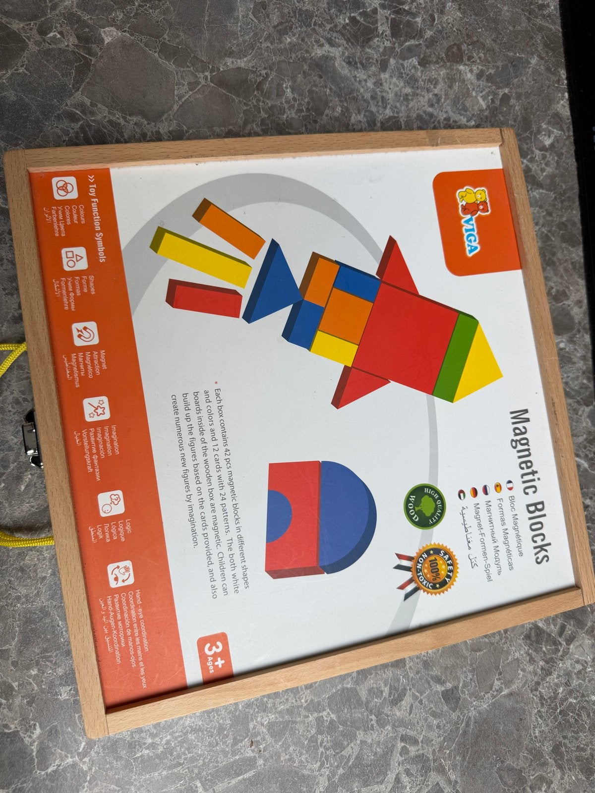 VIGA Magnetische Blokken - Gebruikt, goede staat, met boekje, Ophalen, Gebruikt, Bouwen