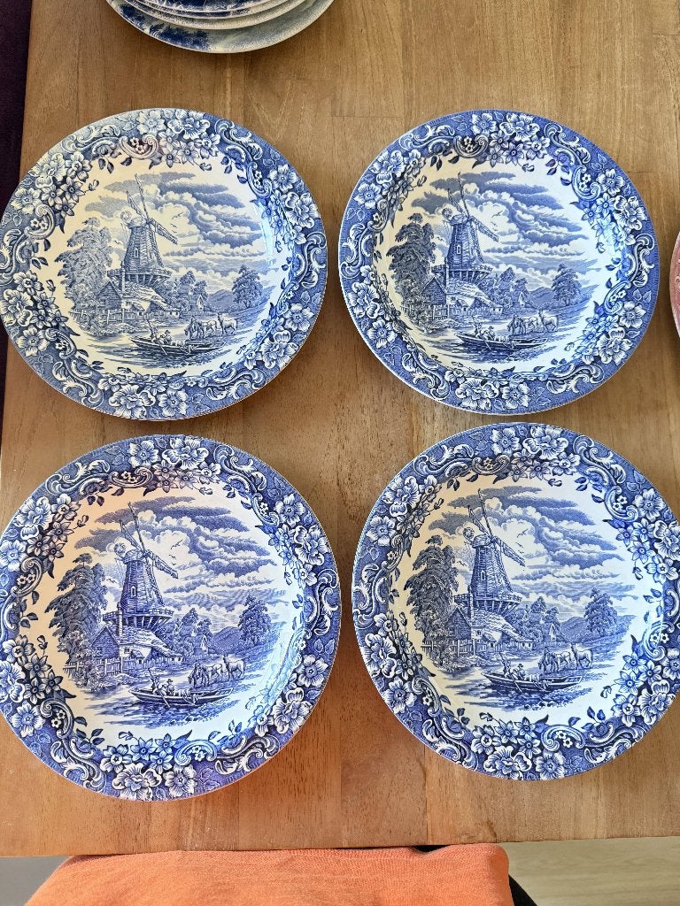 4x Royal Tudor Ware 17th Century England – W.N. Mellor, Ophalen of Verzenden