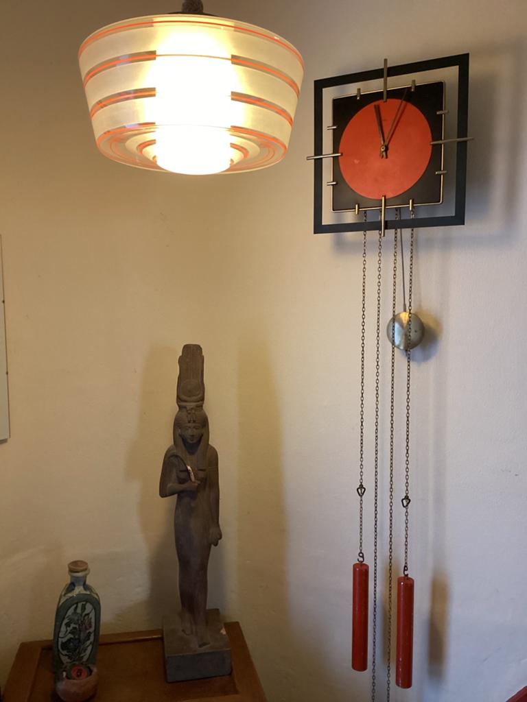 vintage ORFAC wandklok, Antiek en Kunst, Ophalen of Verzenden