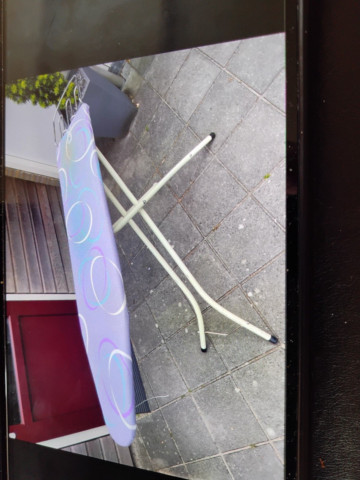 Vintage strijkplank, Ophalen