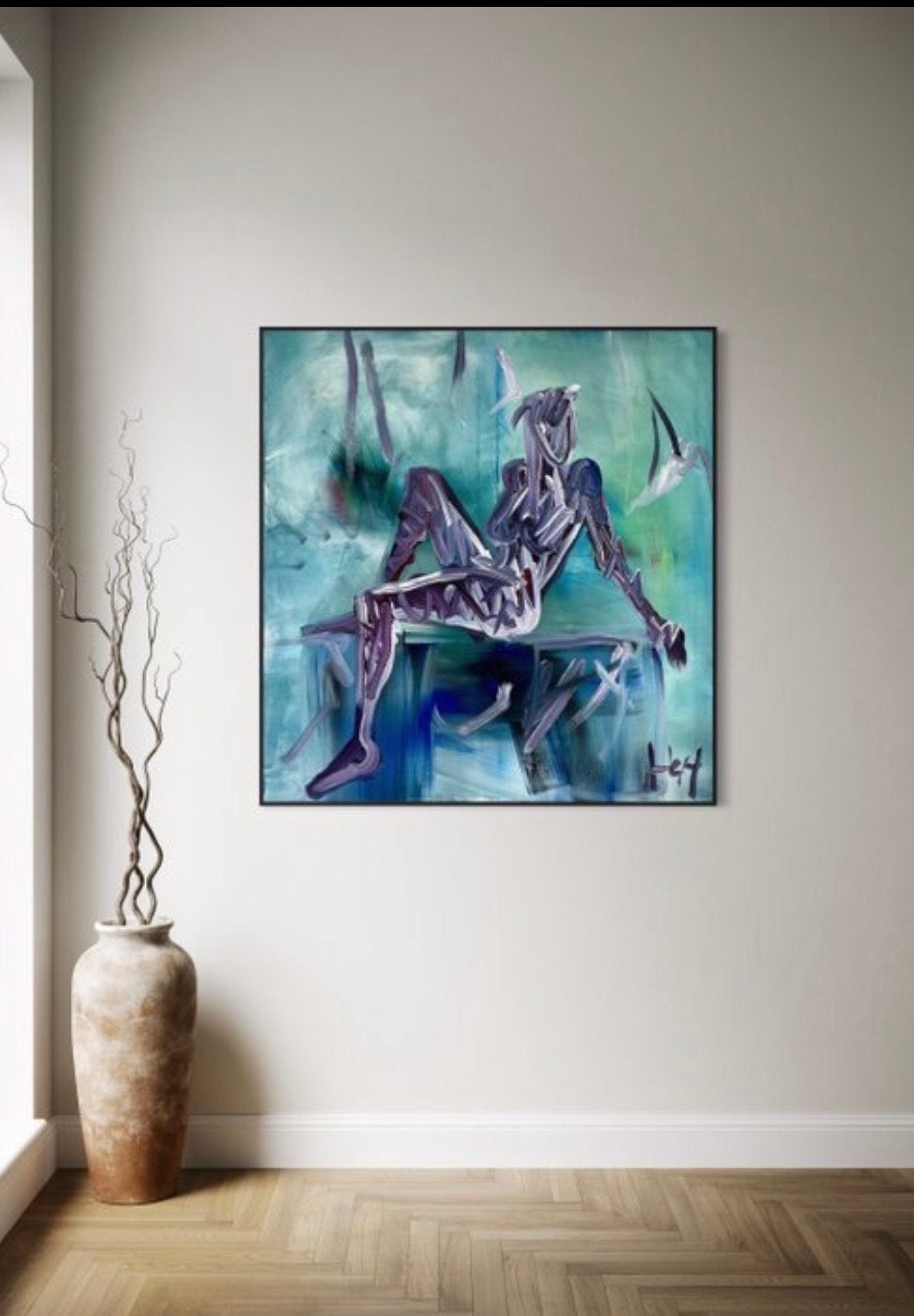 Abstract schilderij doek, Ophalen of Verzenden