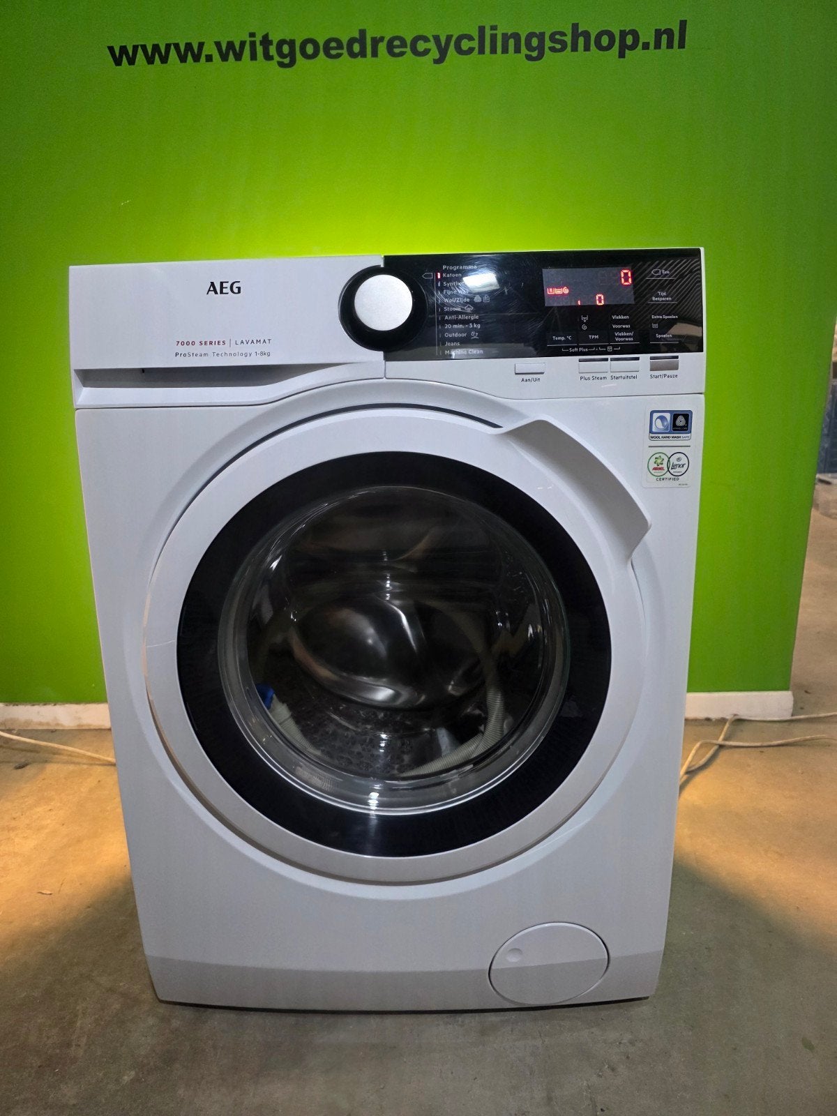 AEG 7000 Series Lavamat 8kg 1600rpm ProSteam Wasmachine, Info@aeg.com, 8 tot 10 kg, Refurbished, Ophalen of Verzenden