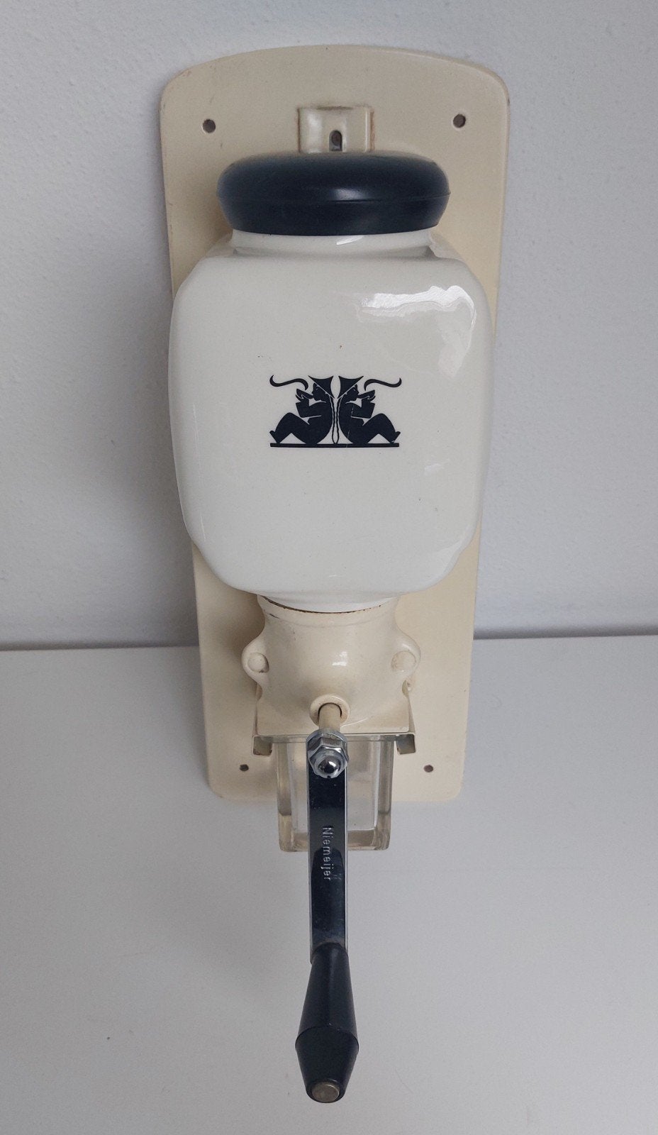 Vintage Niemeyer wandkoffiemolen, Ophalen of Verzenden