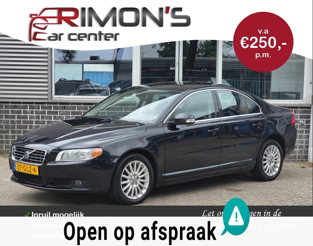 Volvo S80 2.5 T Dealer Onderhouden Zie Foto Licht krassen 1, Auto's, Automatische klimaatregeling, Bedrijf, Sedan, Euro 4