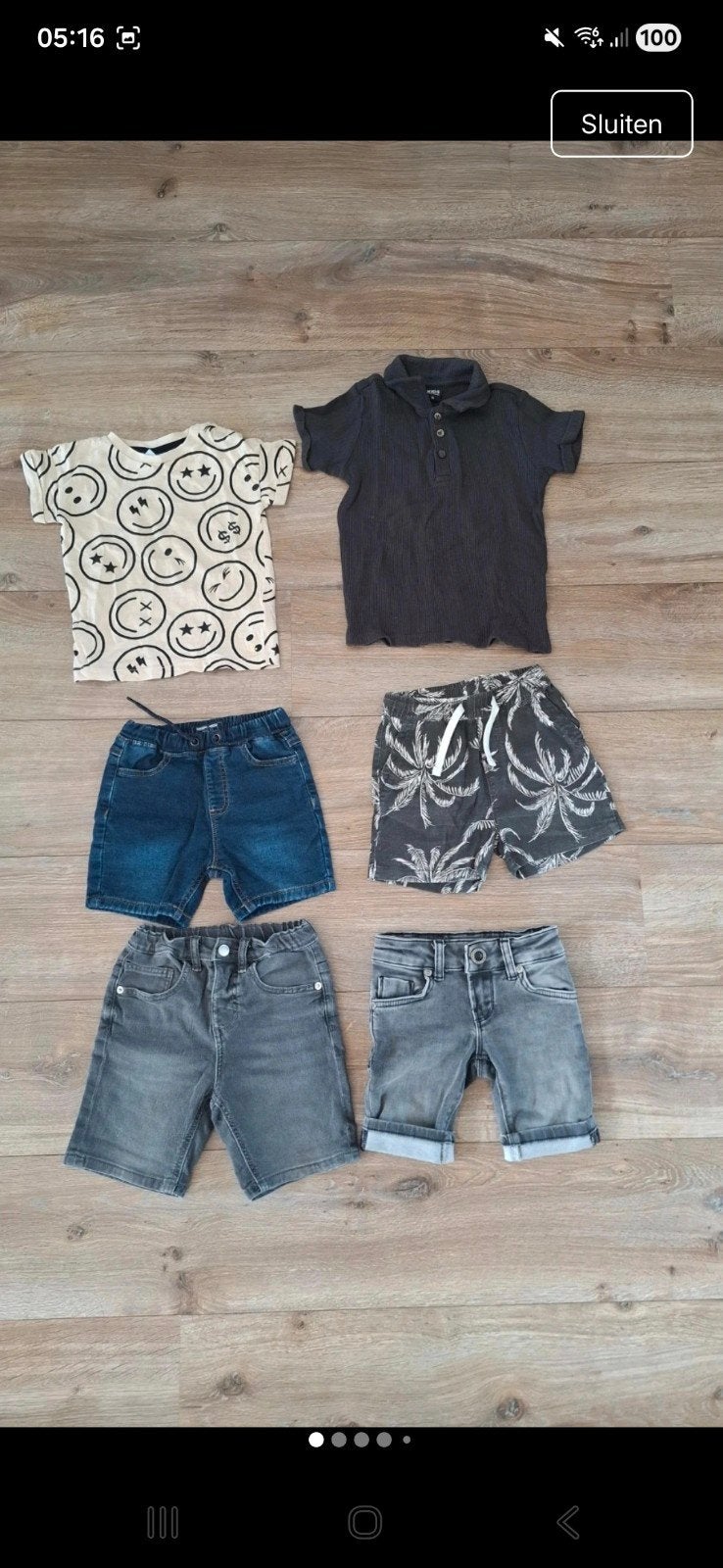 Kledingpakket jongen • T-shirts en korte broeken 92/98, Ophalen of Verzenden, Gebruikt, Overige maten