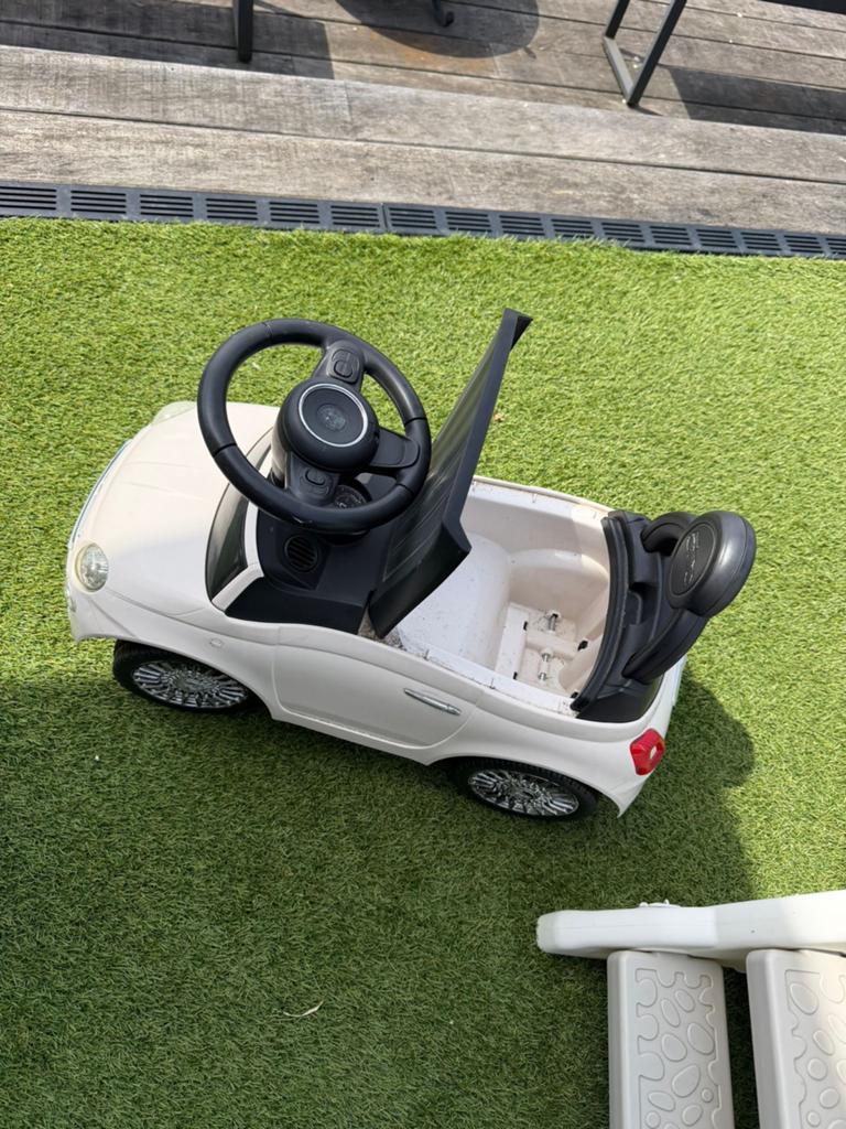 Fiat 500 Loopauto voor Kinderen - Wit, Ophalen, Gebruikt, Loopvoertuig
