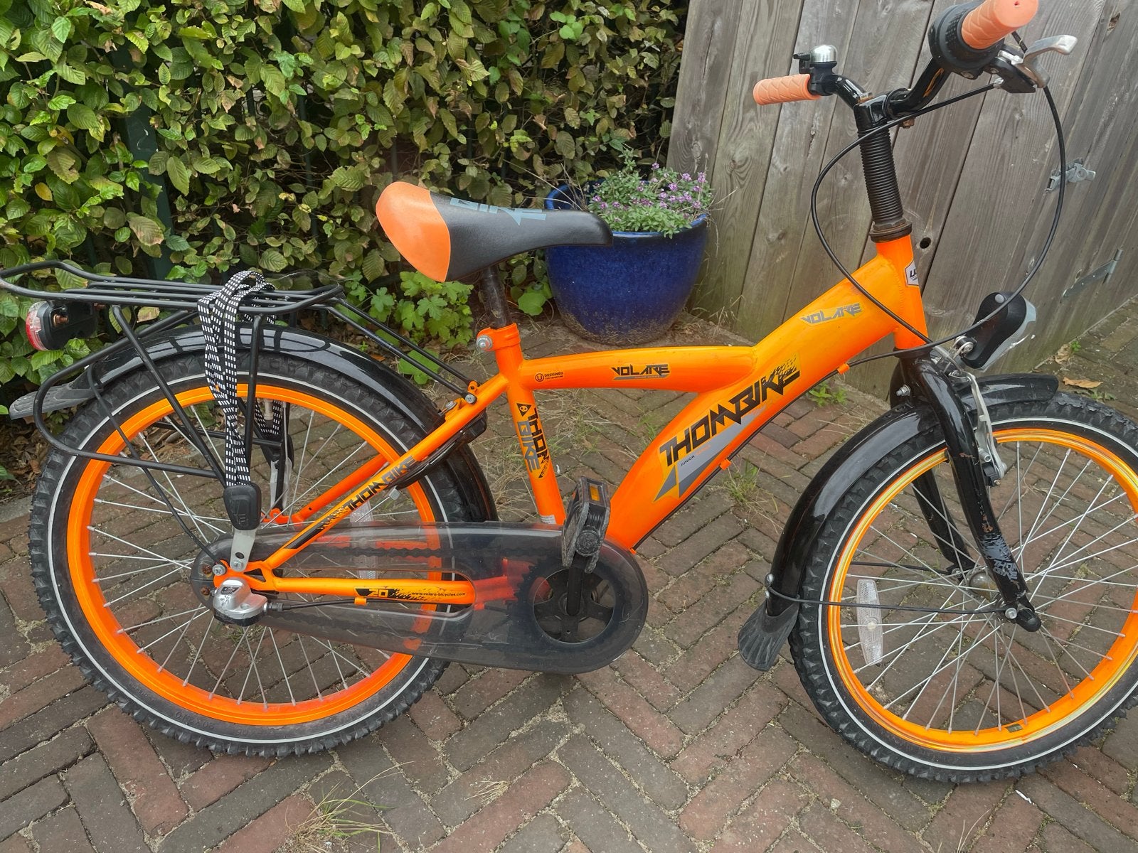 Volare Thombike kinderfiets 20 inch - Oranje, Ophalen, Gebruikt, Velgrem, 16 tot 20 inch