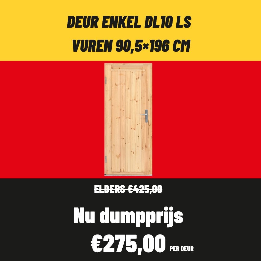 blokhut | tuinhuis | tuinhuisje | buitendeur | houten deuren, Tuin en Terras, Tuinhuizen, 200 tot 400 cm, Blokhut, Nieuw, 2 ramen