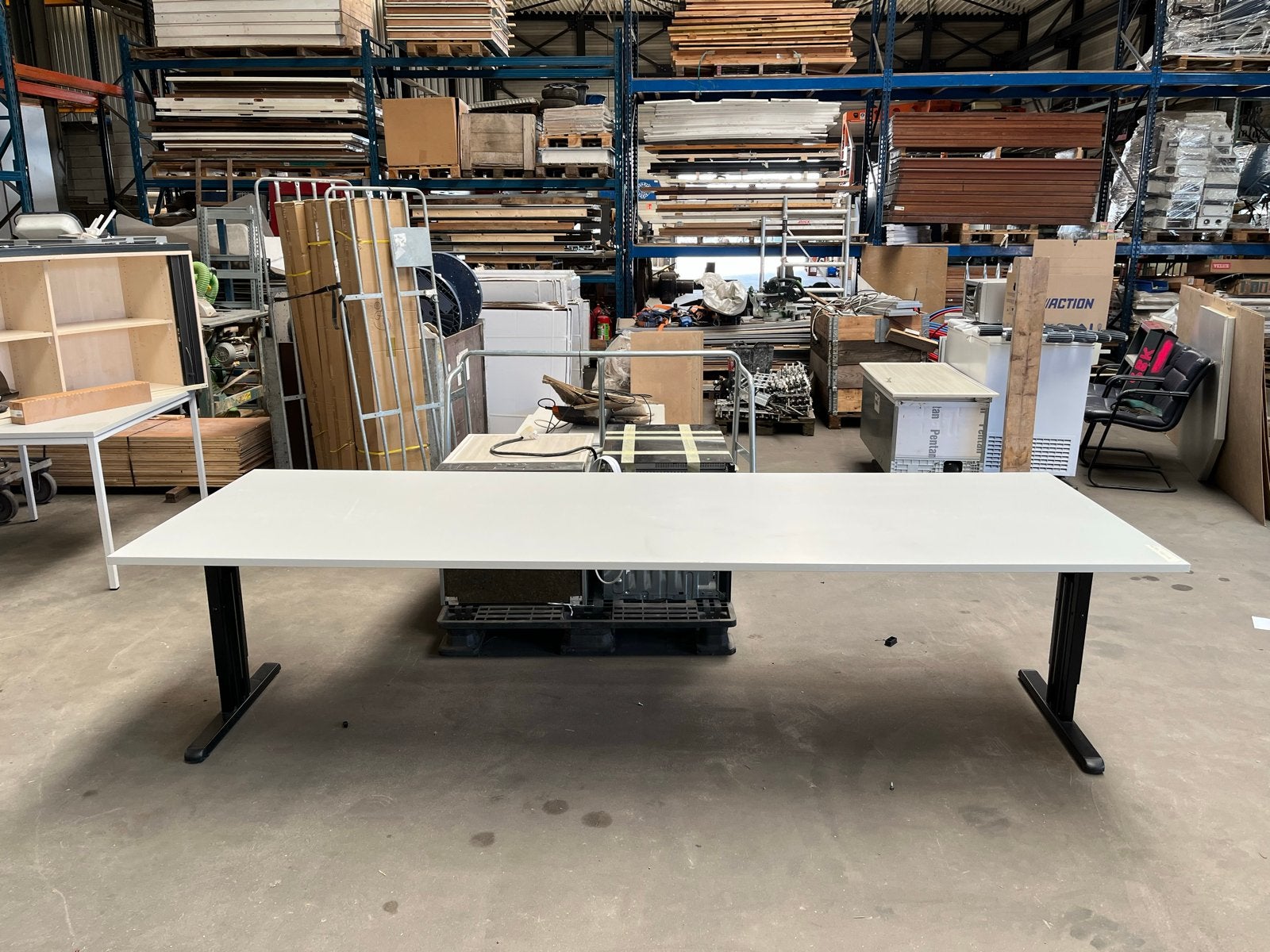 Lange vergadertafel voor kantoor - 300x100x75 cm, Ophalen, Gebruikt