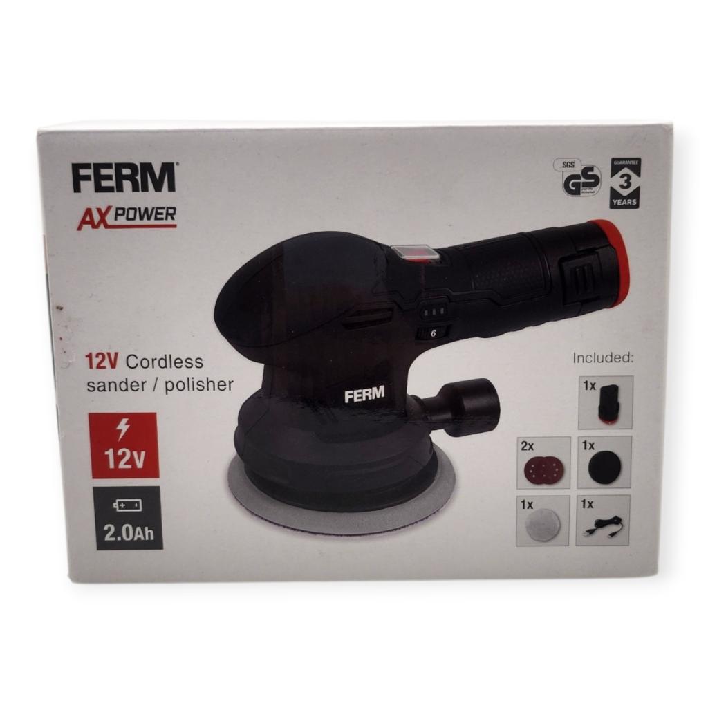 FERM AX Power | 12V Cordless Sander | Nieuw in seal, Ferm, Zo goed als nieuw, Support@ferm.com, Ferm B.V., Merwehaven 23, 
2984 AG Ridderkerk
Netherlands