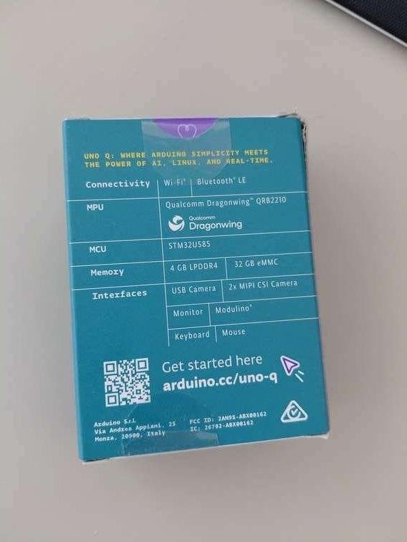 Arduino UNO Q 4GB - AI Linux Development Board, Ophalen of Verzenden, Nieuw