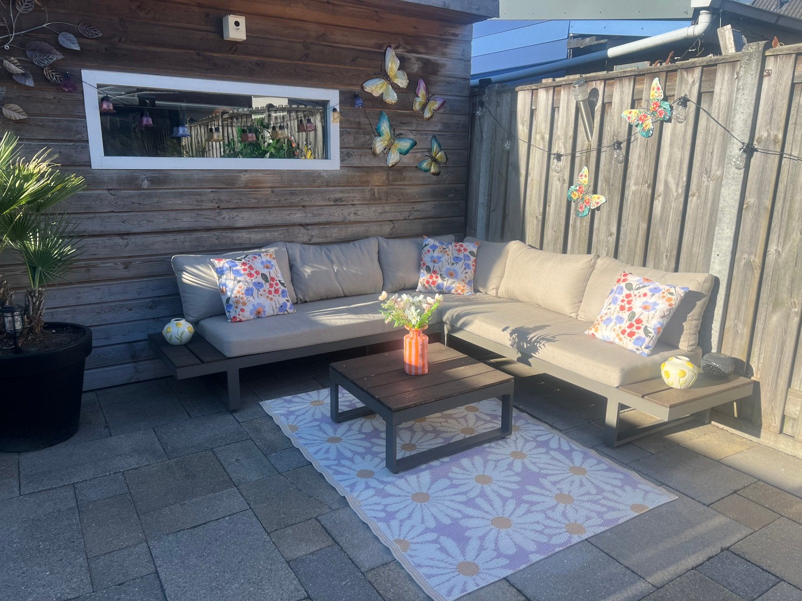 Loungeset zo goed als nieuw!!, Ophalen, Zo goed als nieuw