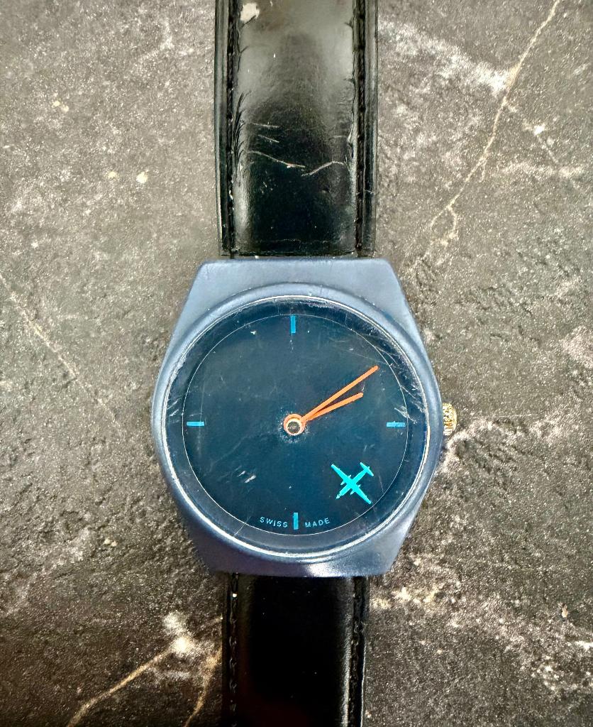 Vintage Fokker Promo Horloge, Verzamelen, Luchtvaart en Vliegtuigspotten, Gebruikt, Overige typen, Ophalen of Verzenden