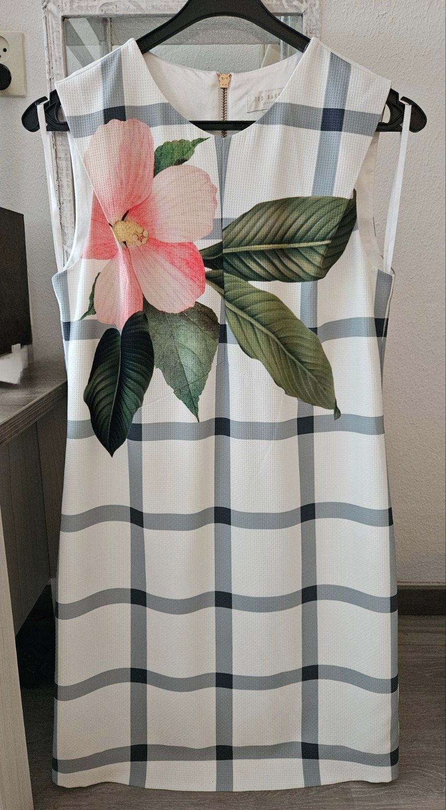 Ted Baker Nayeli Secret Trellis Tunic jurk Maat 1 (EU 36, Ophalen, Zo goed als nieuw, Roze, Maat 36 (S)