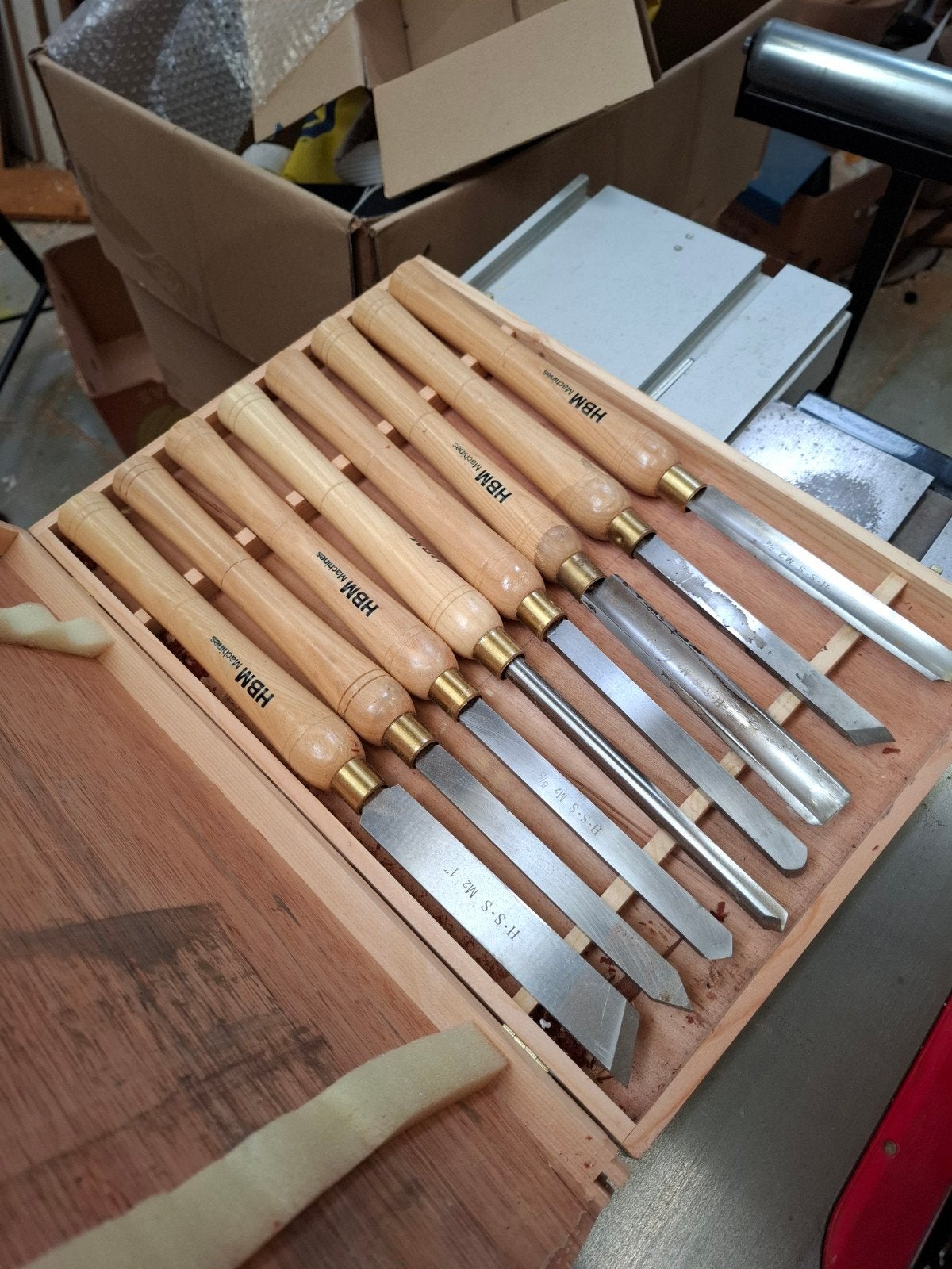 HBM hout draaibeitels set, Doe-het-zelf en Verbouw, Ophalen of Verzenden