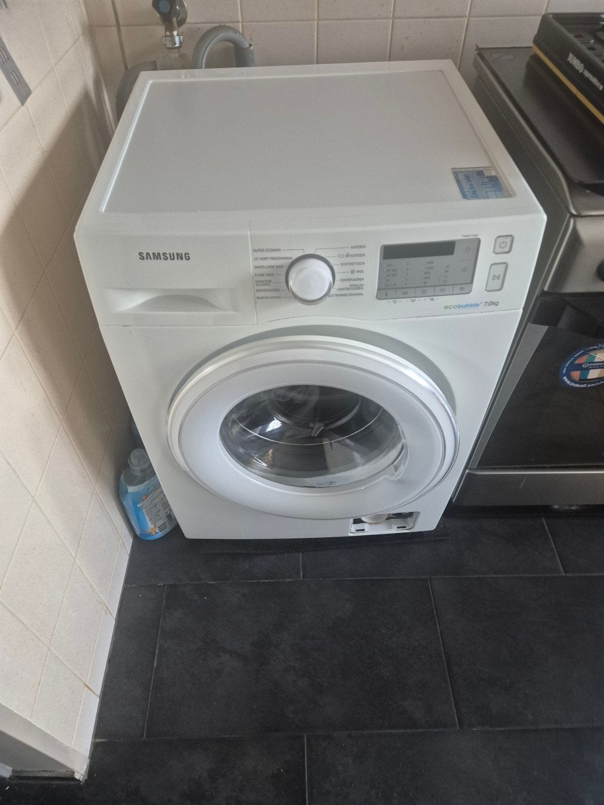 Samsung EcoBubble 7kg Wasmachine, Witgoed en Apparatuur, Ophalen, Gebruikt, 85 tot 90 cm, 1200 tot 1600 toeren