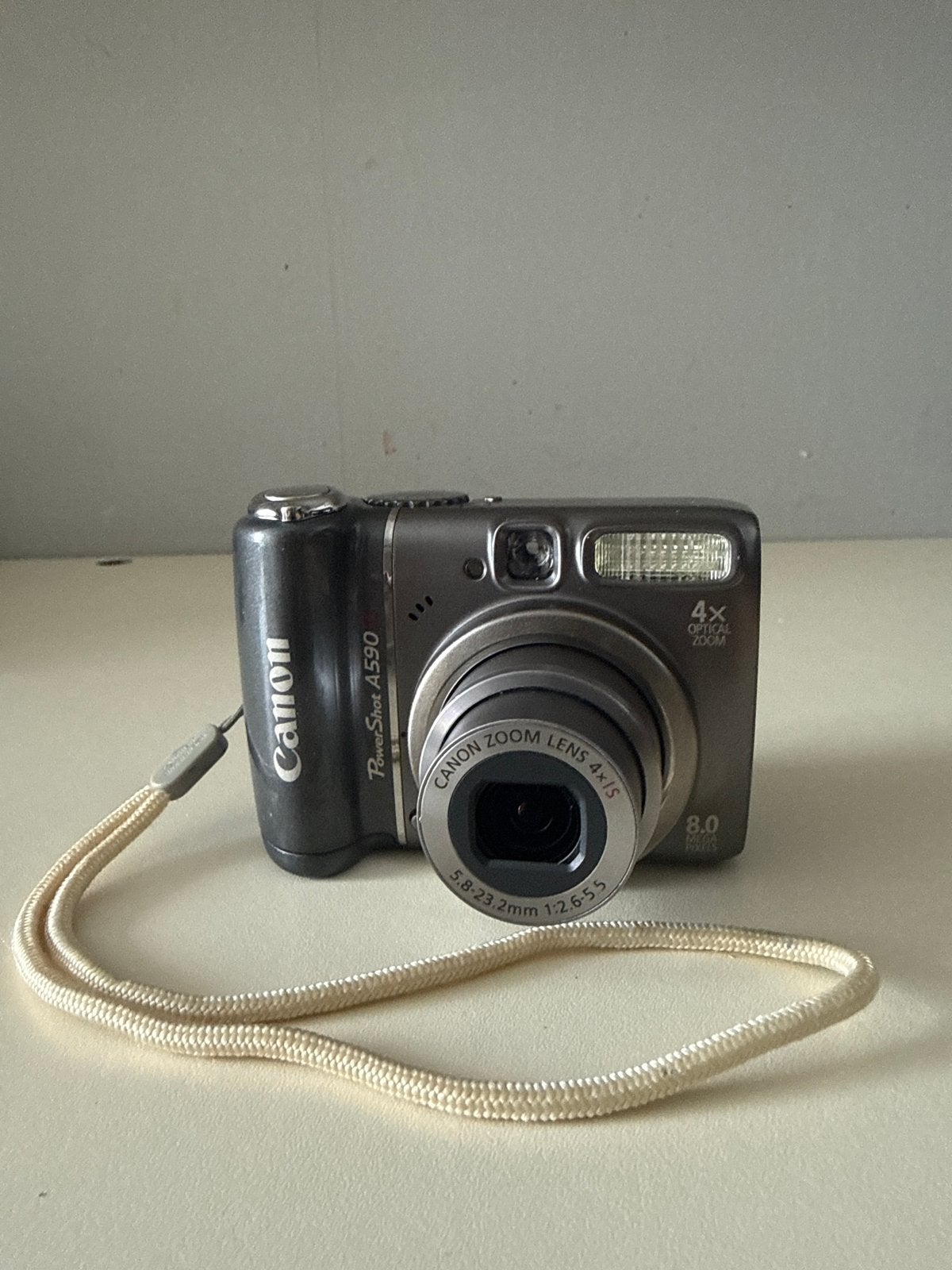 Canon PowerShot A590 IS met 2GB kaart en batterijen, Gebruikt, Geheugenkaart, Canon, Beeldstabilisatie