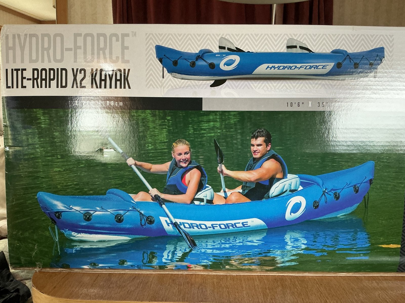 Hydro-Force Lite-Rapid X2 Opblaasbare Kajak 2-persoons nieuw, Ophalen of Verzenden, Opblaasbaar, Nieuw, 2-persoons