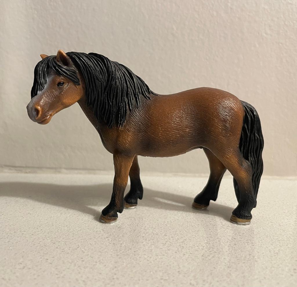 Schleich dartmoor pony, Ophalen of Verzenden, Gebruikt, Paard, Beeldje of Figuurtje