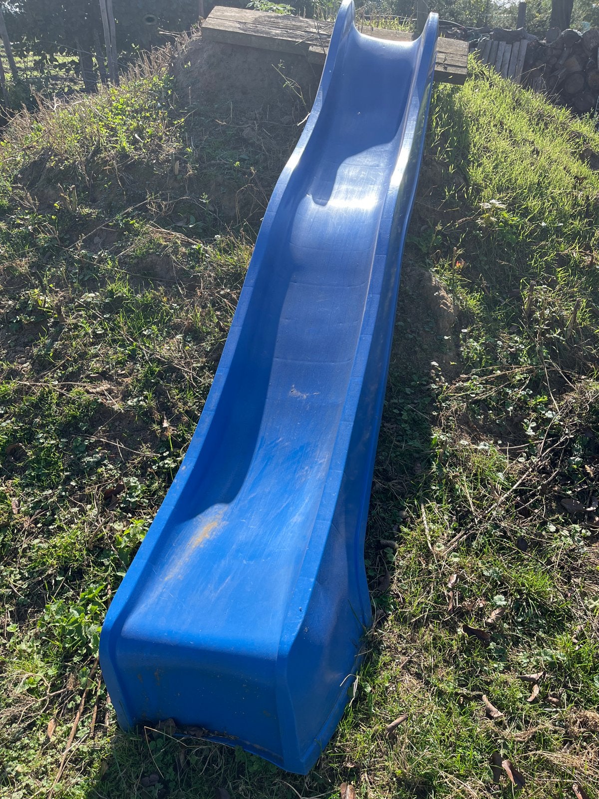Blauwe glijbaan voor speeltuin of speeltoestel, Ophalen, Gebruikt, Glijbaan