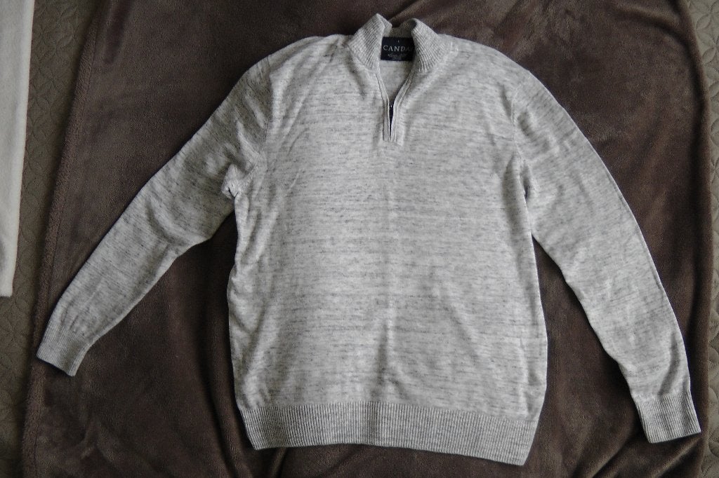 Sweater heren (schippersmodel) Maat L, Maat 52/54 (L), Wit, Ophalen of Verzenden, Zo goed als nieuw