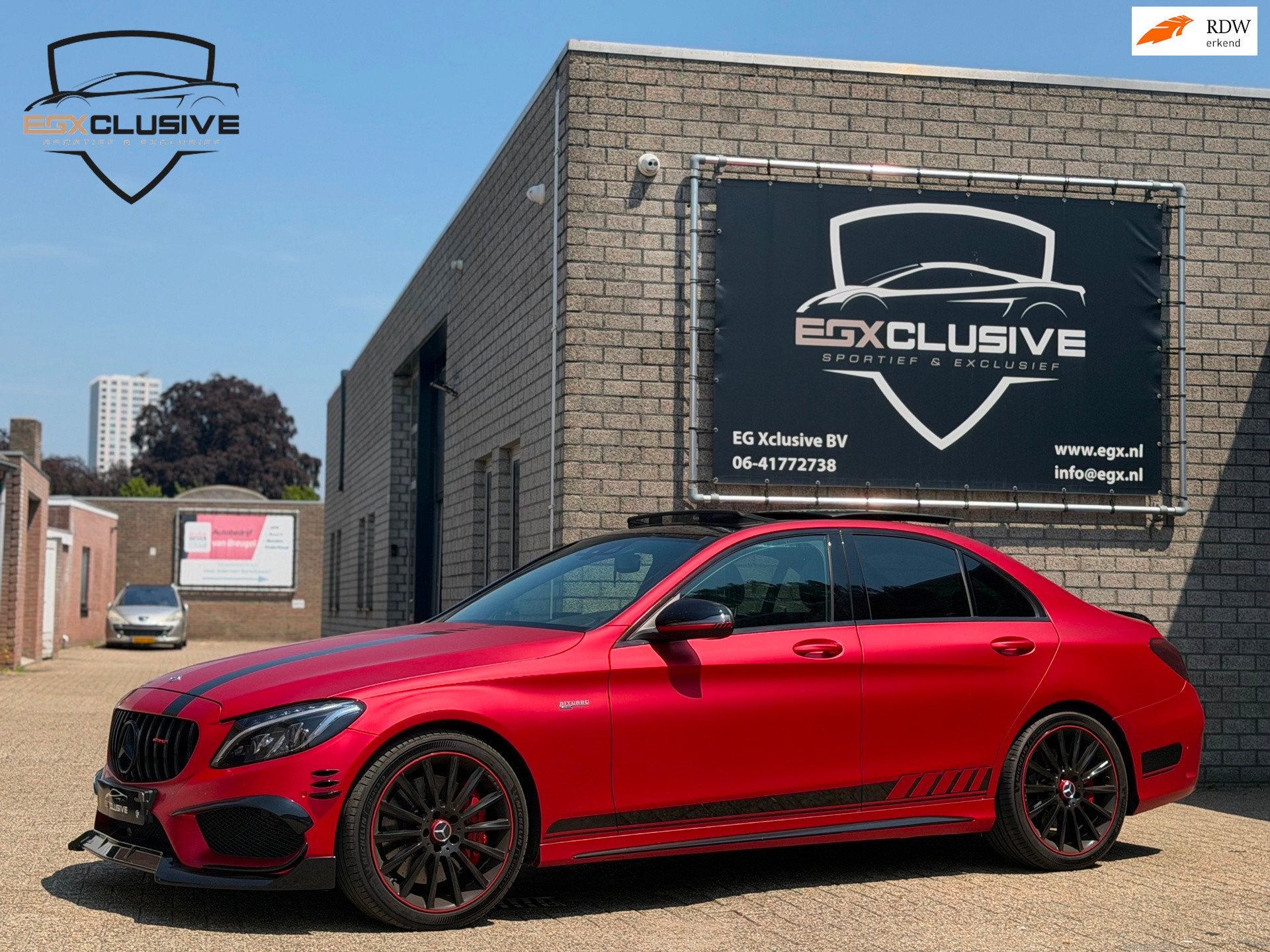 Mercedes-Benz C-klasse C43 AMG 4MATIC PANO | KEYLESS | BLIND, Auto's, 367 pk, Leder, Bedrijf, Vierwielaandrijving