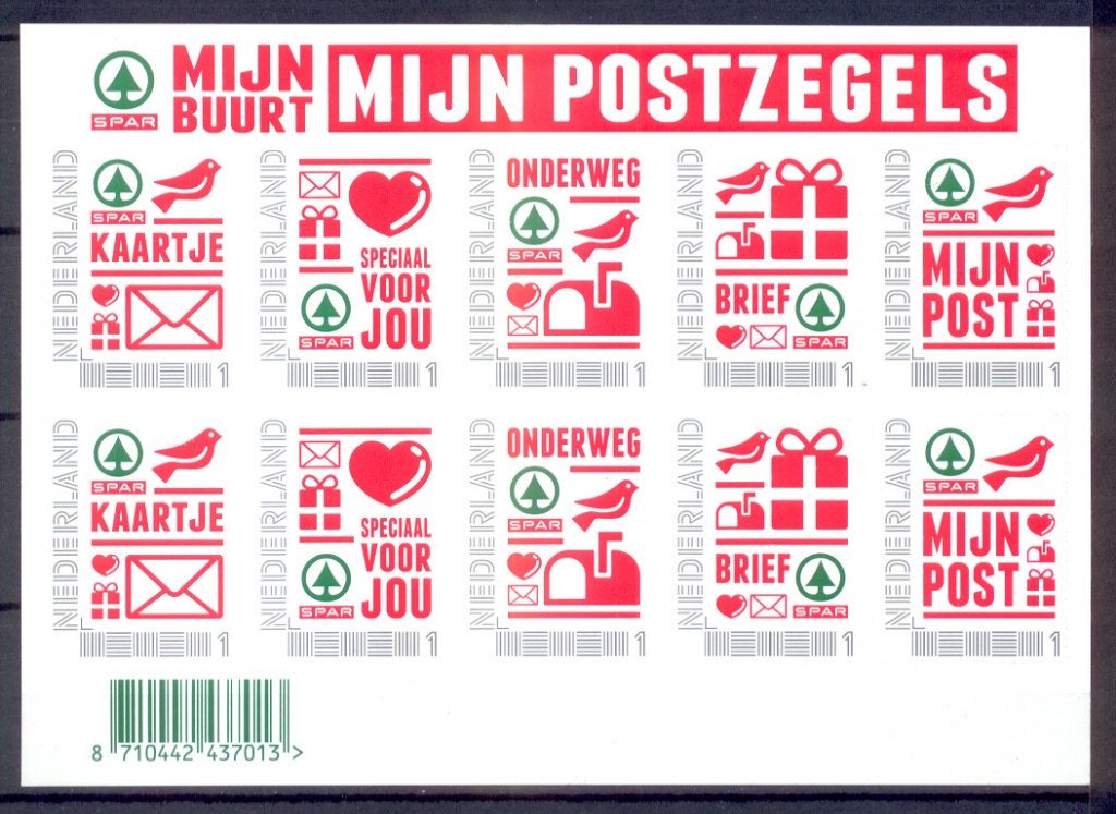 vel persoonlijke zegels postfris spar mijn buurt, Postzegels en Munten, Postzegels | Nederland, Ophalen of Verzenden, Na 1940