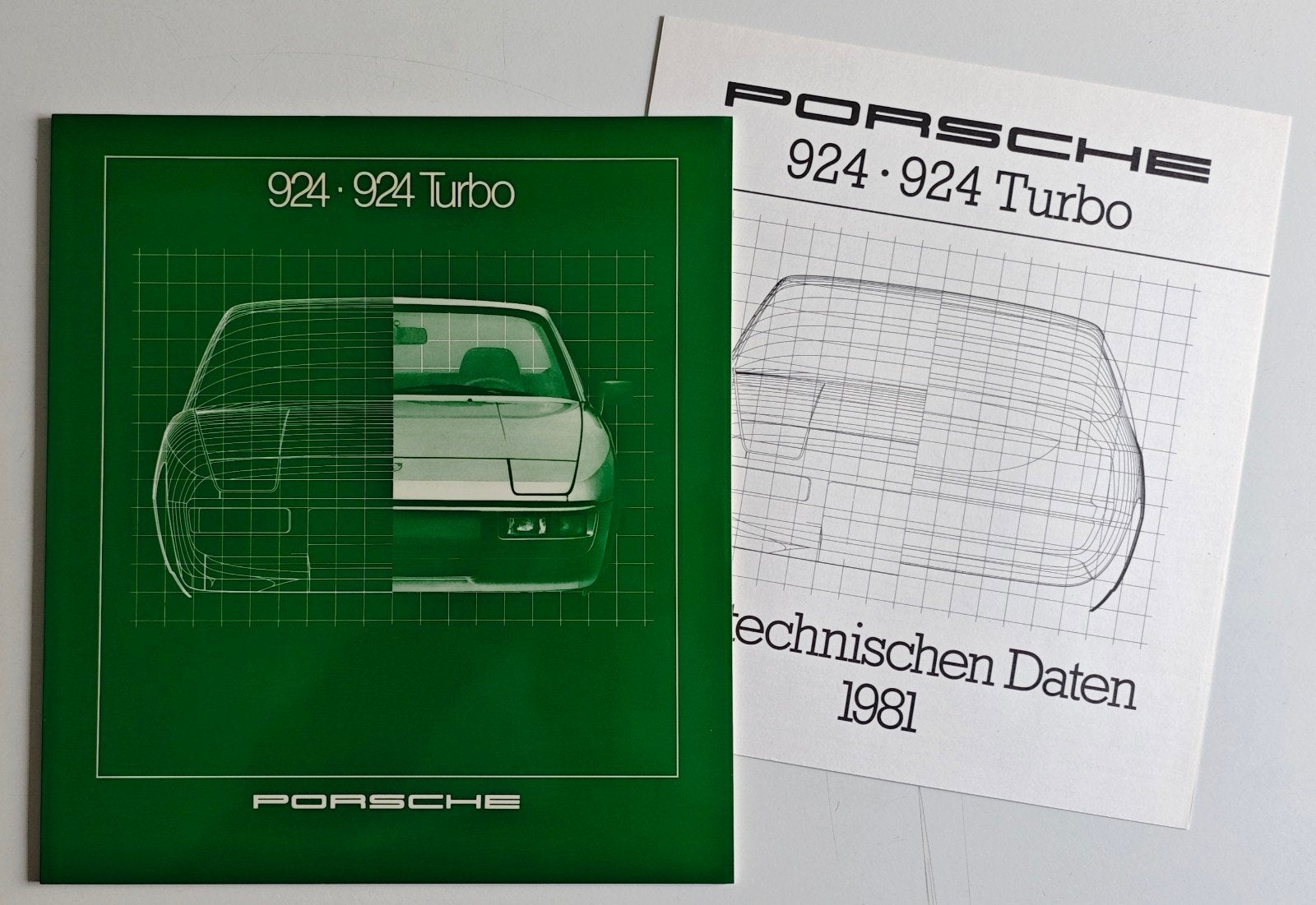 Porsche 924 924 Turbo brochure + specs 1981, Ophalen of Verzenden, Zo goed als nieuw, Porsche, Porsche AG