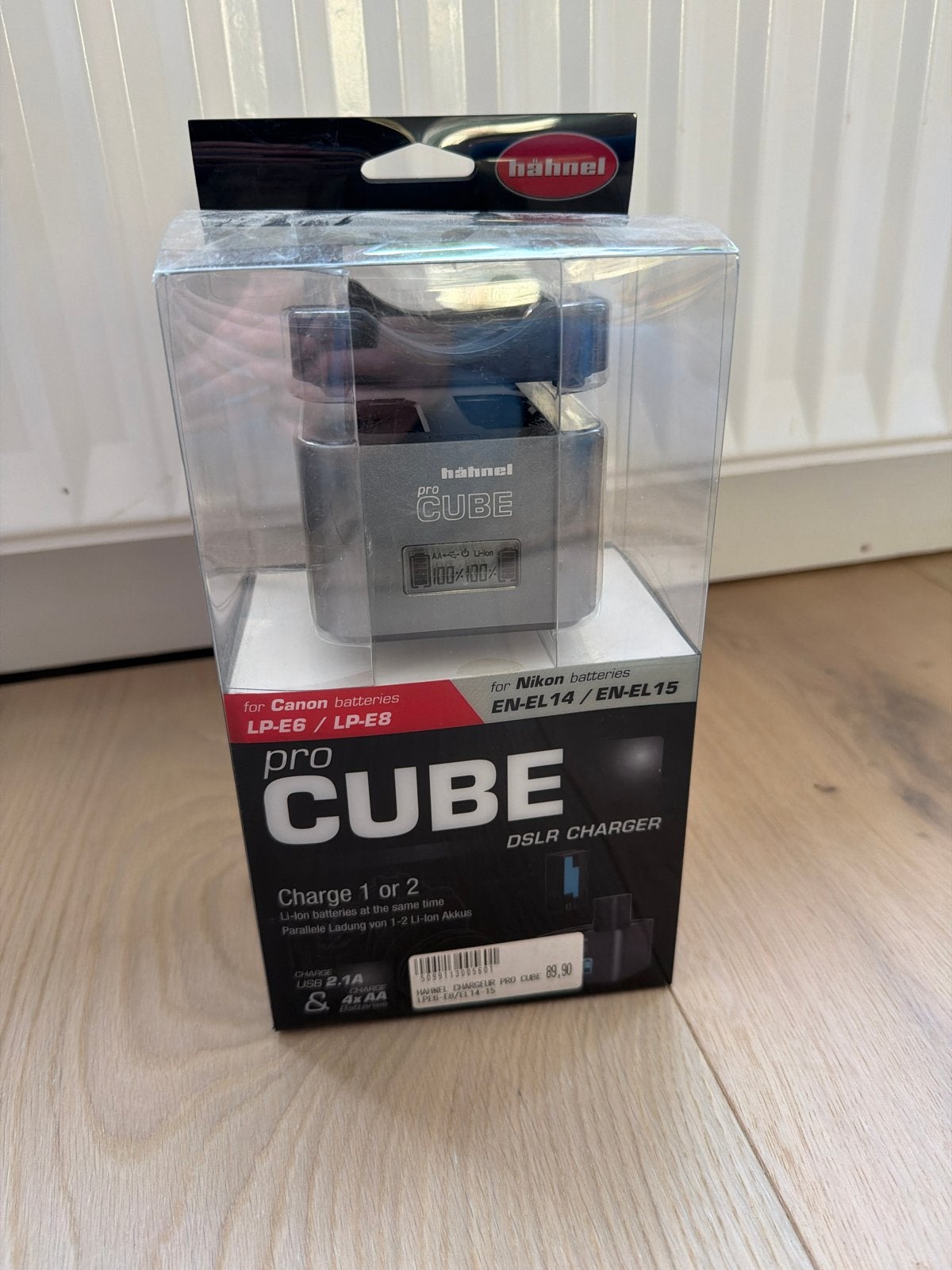 Hähnel pro CUBE DSLR Oplader voor Canon en Nikon batterijen, Audio, Tv en Foto, Canon, Overige merken, Nieuw, Oplader