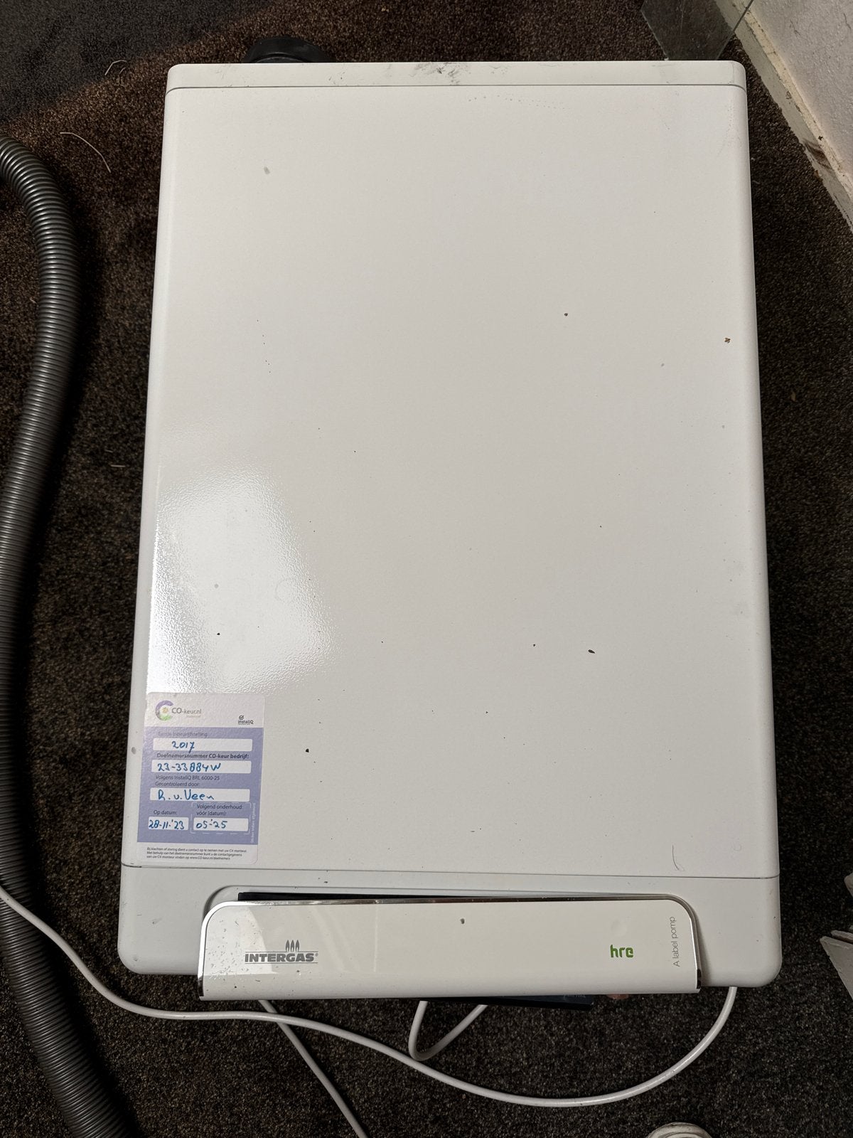 Intergas HRE CV-ketel - Goed onderhouden, Ophalen, Gebruikt, Hoog rendement (Hr), Cv-ketel of Combi-ketel