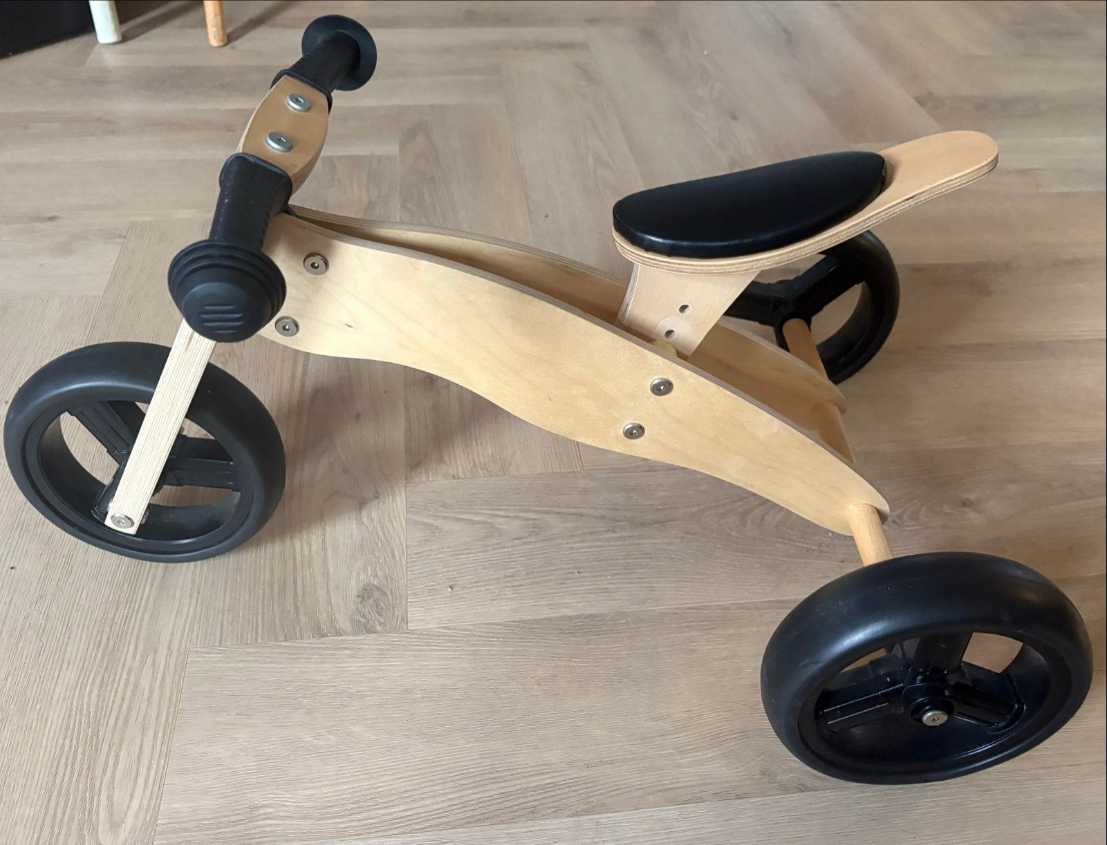 Houten loopfiets/driewieler voor kinderen, Ophalen, Zo goed als nieuw